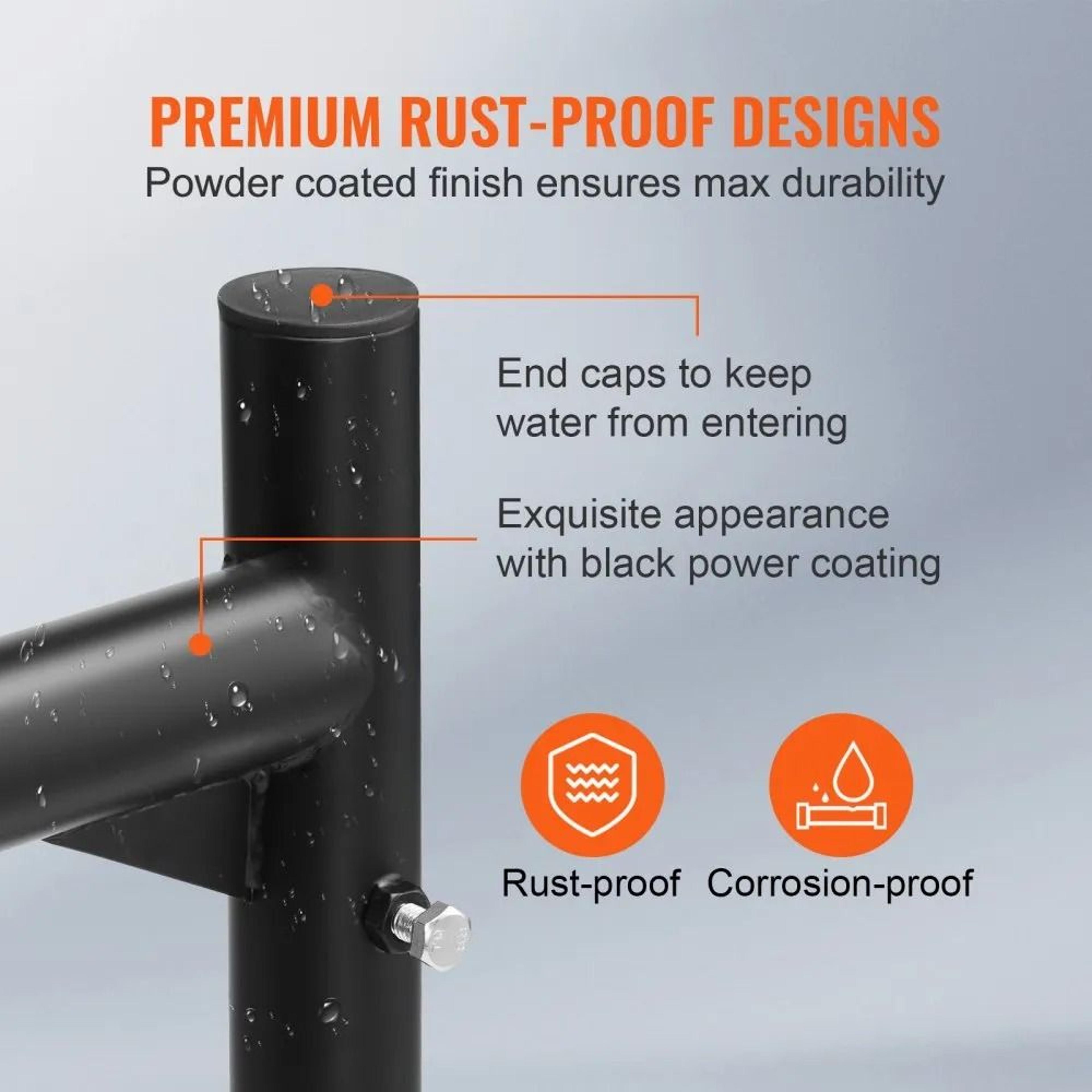 Heavy Duty Truck Rack Extendable Ladder Rack High Lbs Capacity NonDrilling Jbolts 3