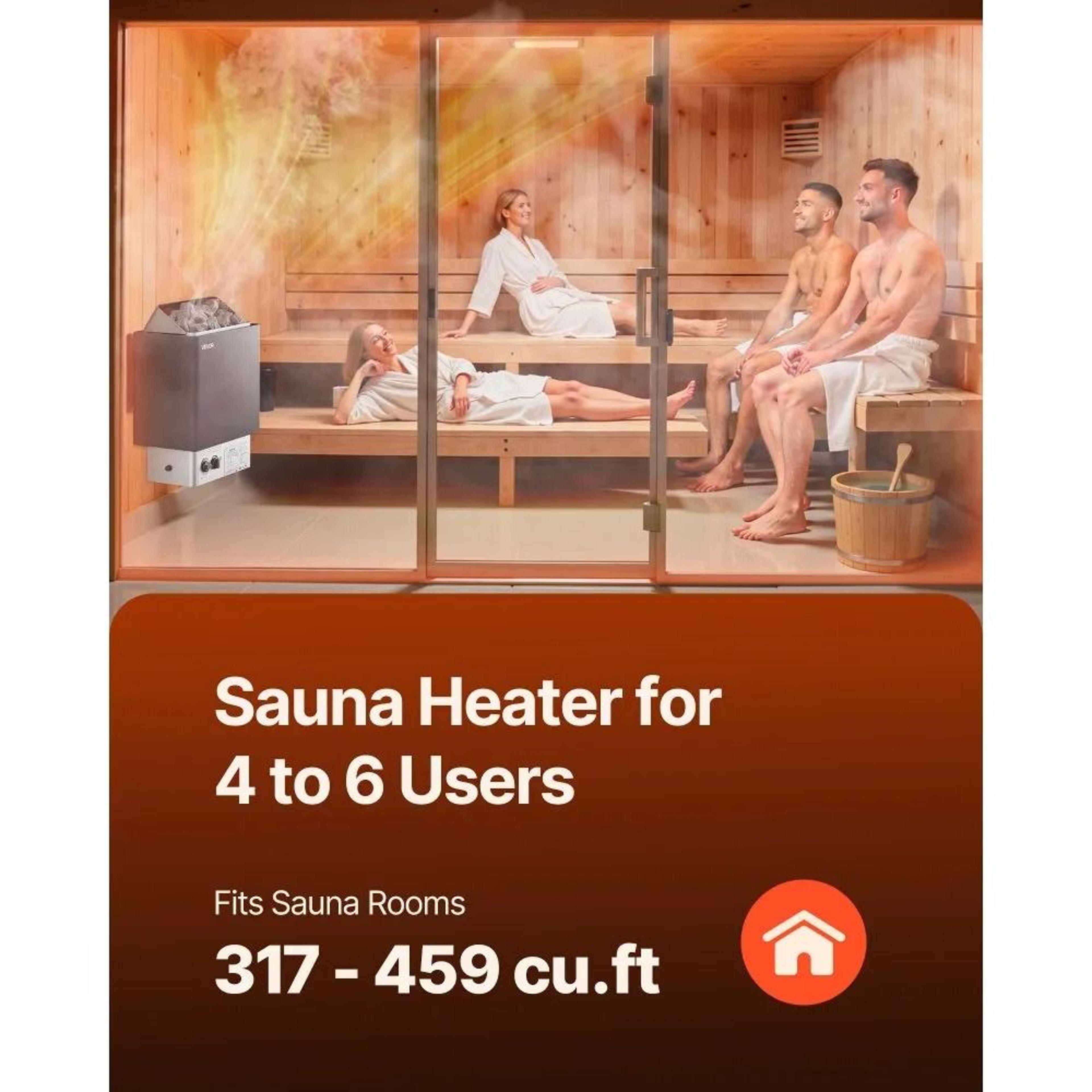Steam Bath Sauna Heater Electric Sauna Stove With Timer And Adjustable Temperature For Home Hotel S 2