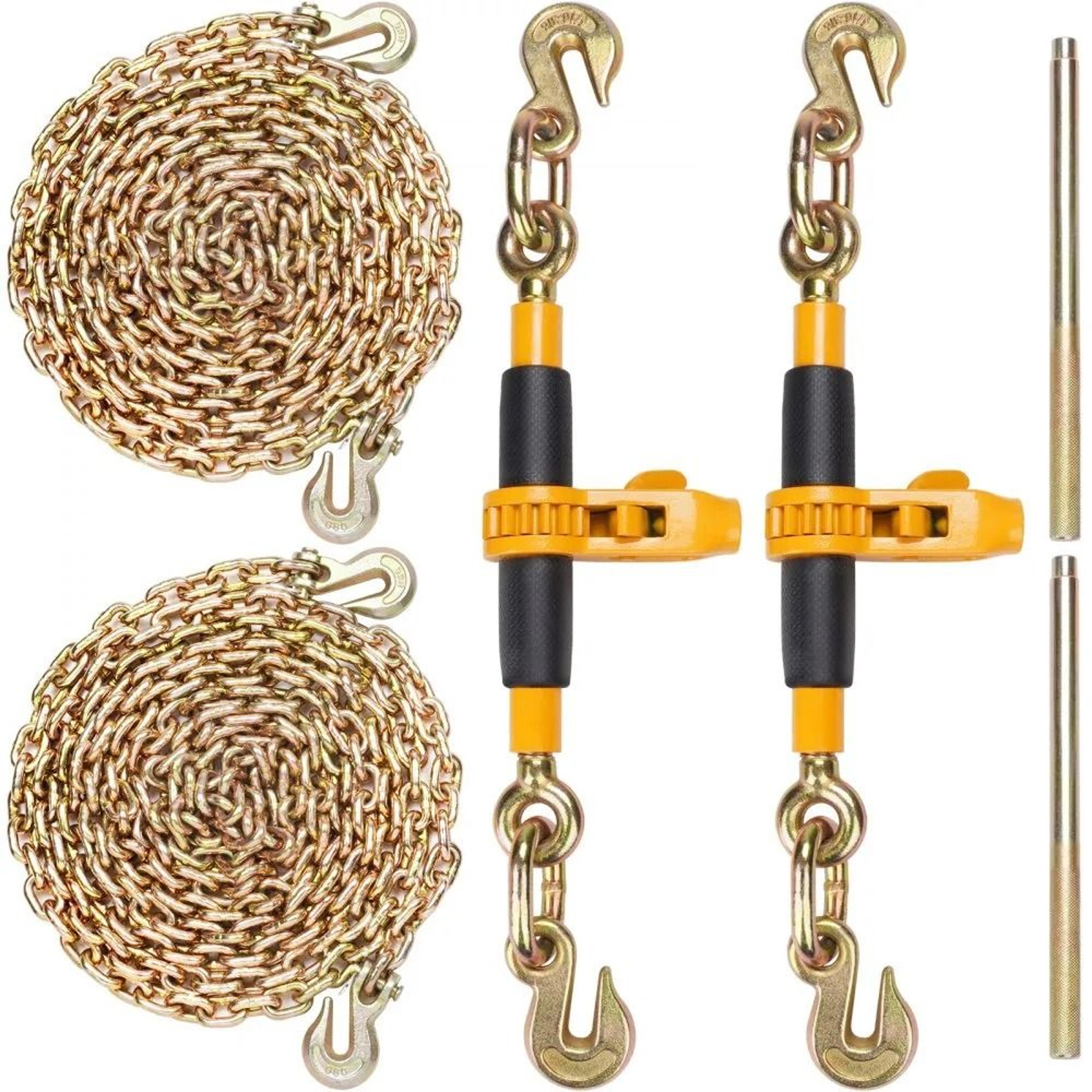 labor-saving anti-skid handle ratchet chain binder, heavy duty load binders with g80 chains labor-saving anti-skid