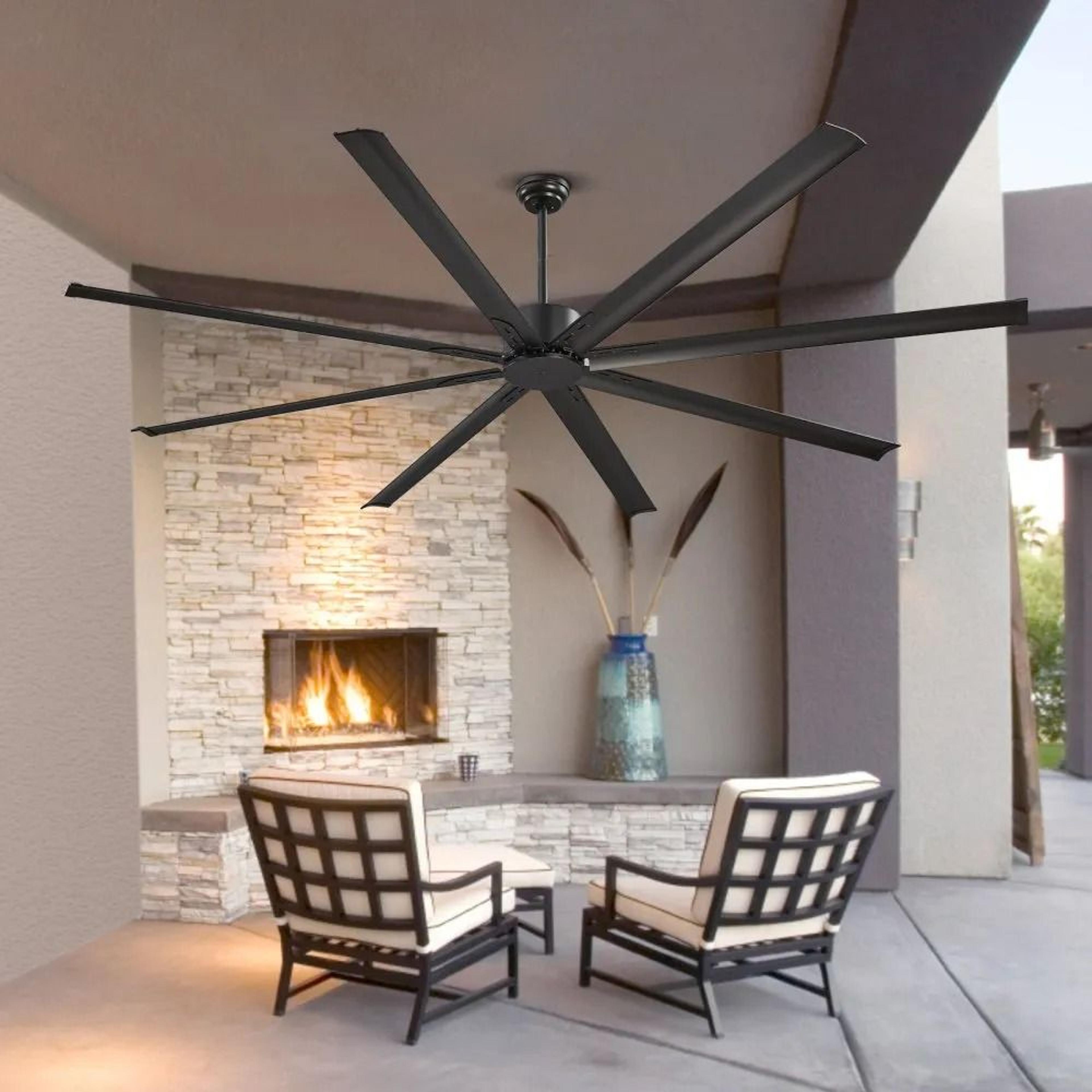 Modern Low Profile Ceiling Fan Without Light Reversible DC Motor Speed Remote Control Aluminum Blad 5