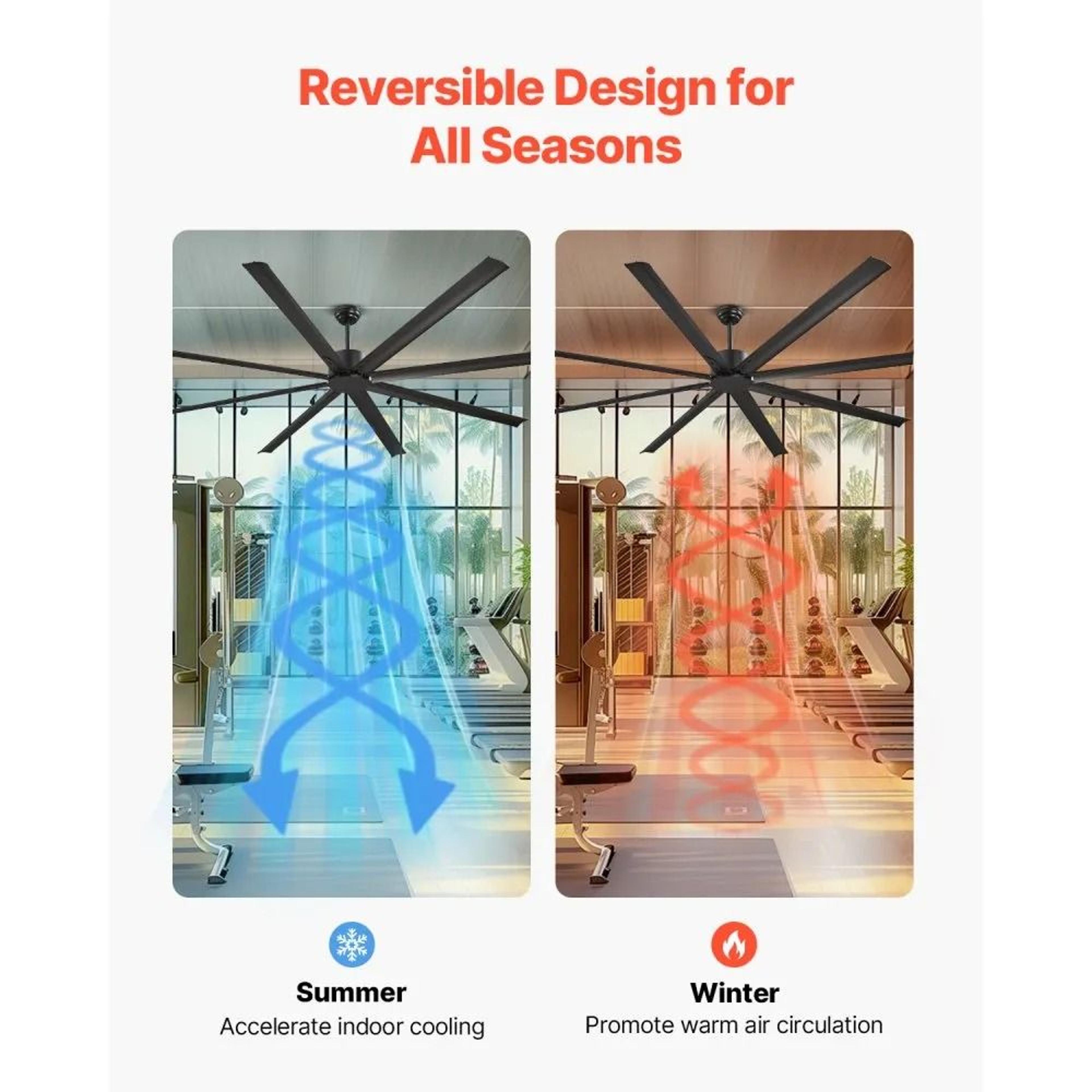 Modern Low Profile Ceiling Fan Without Light Reversible DC Motor Speed Remote Control Aluminum Blad 3