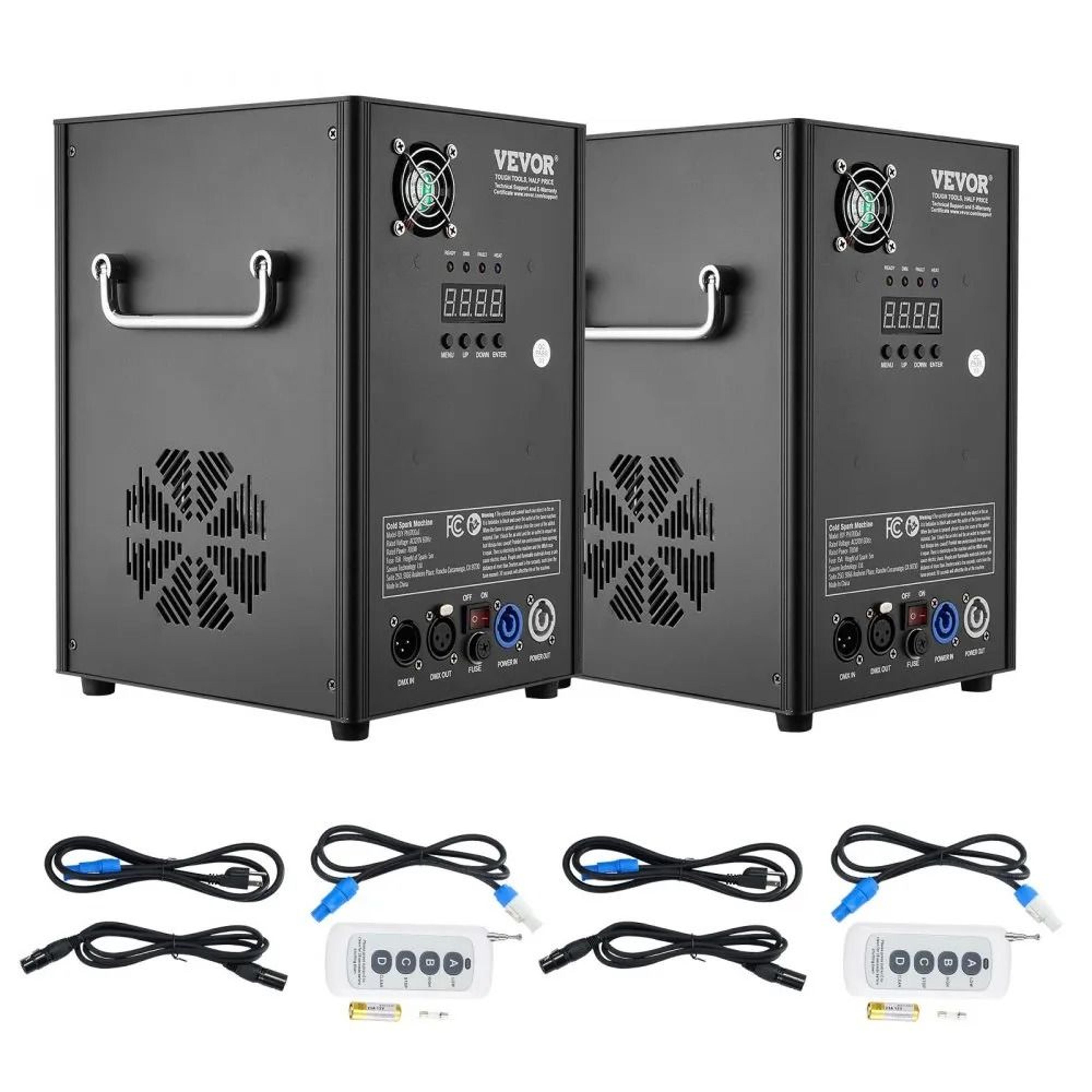 Cold Spark Machine Set Adjustable Height DMX Fireworks Controllers With LED Screen For DJ Wedding P 9