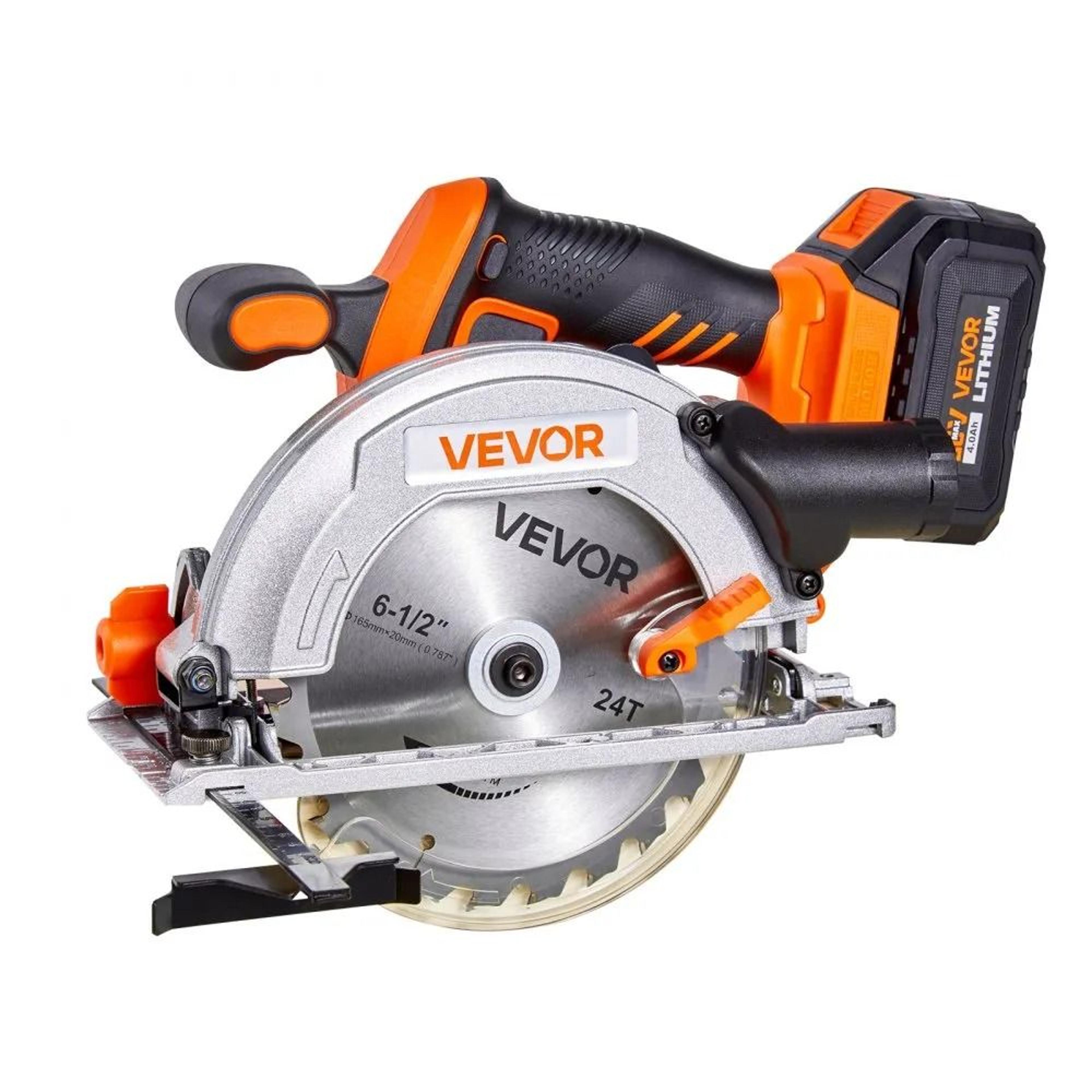 brushless cordless circular saw kit with battery, wood cutting saw
