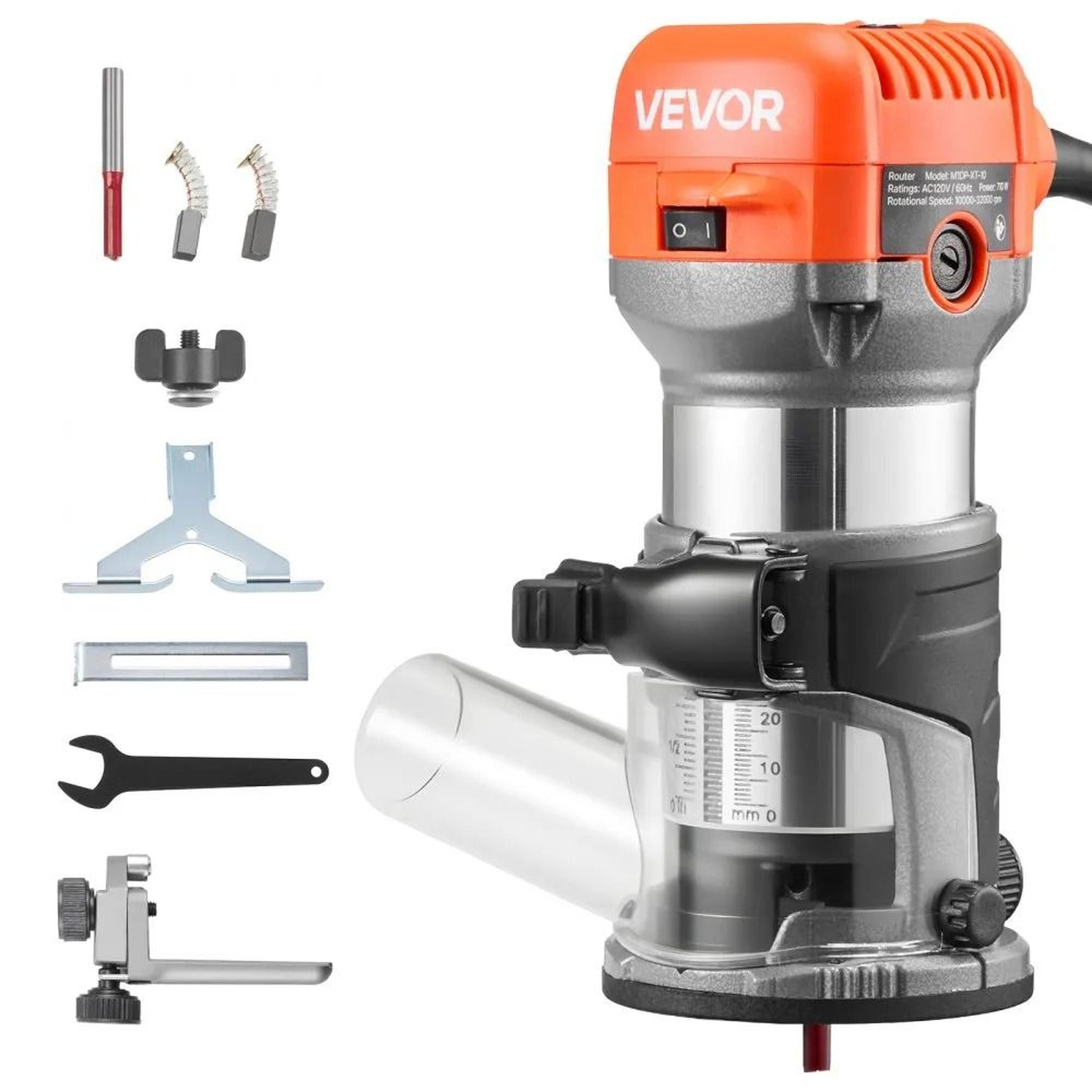 compact wood router variable speed palm trimmer for precision woodworking
