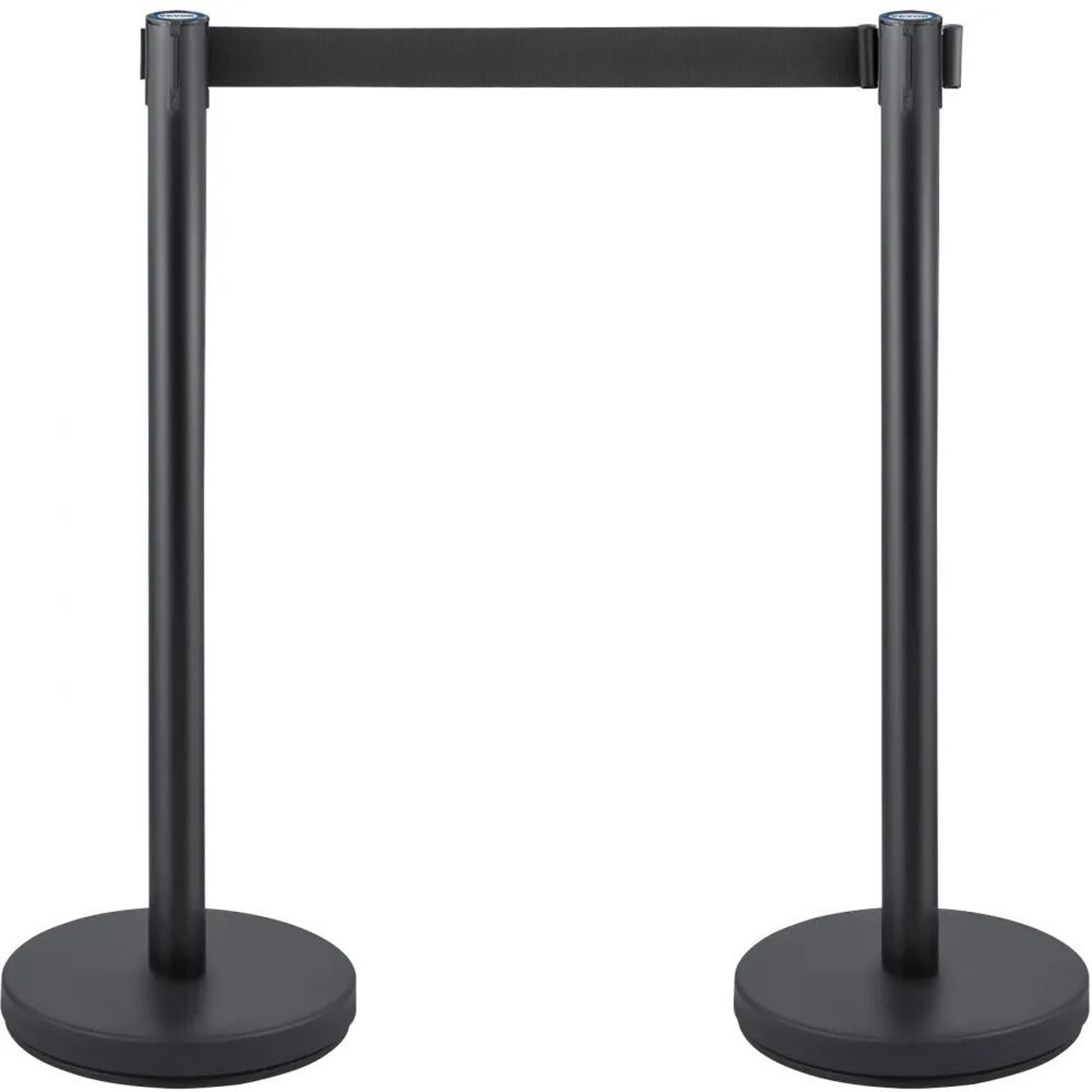 Crowd Control Stanchion Set With Retractable Belts For Queue Management 10