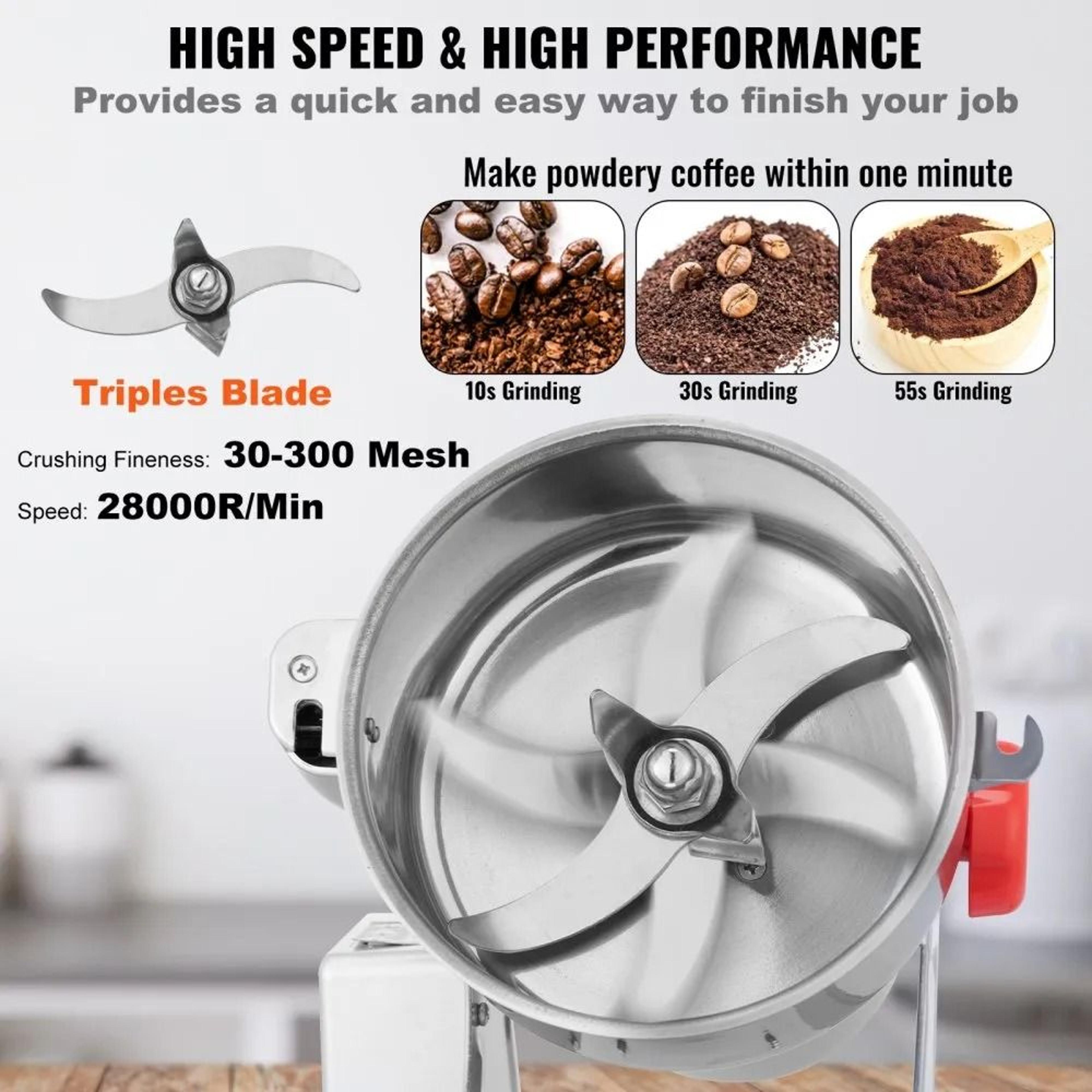 Commercial Spice Grinder High Speed Electric Grain Mill 4