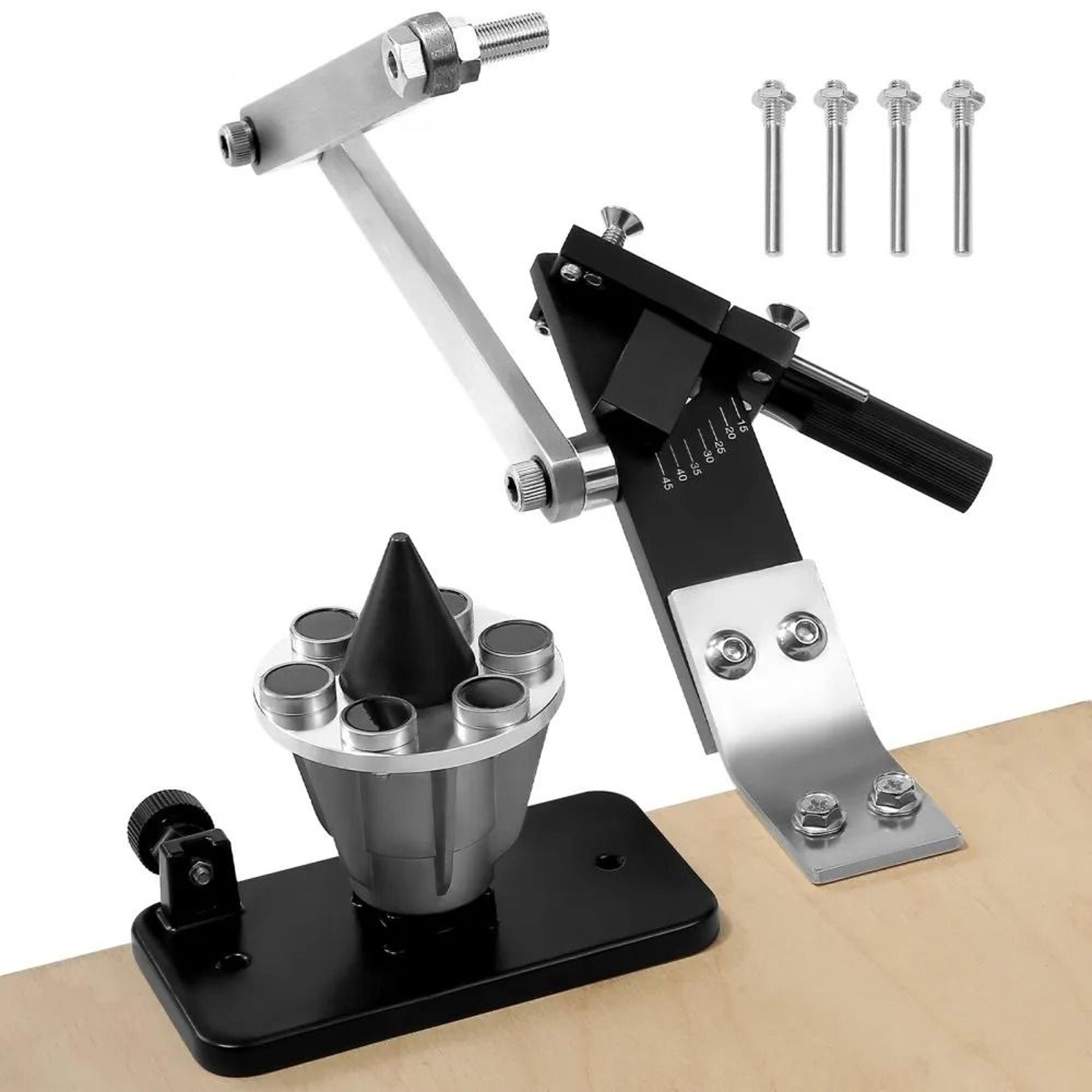 adjustable lawn mower blade sharpener with balancer for angle grinders