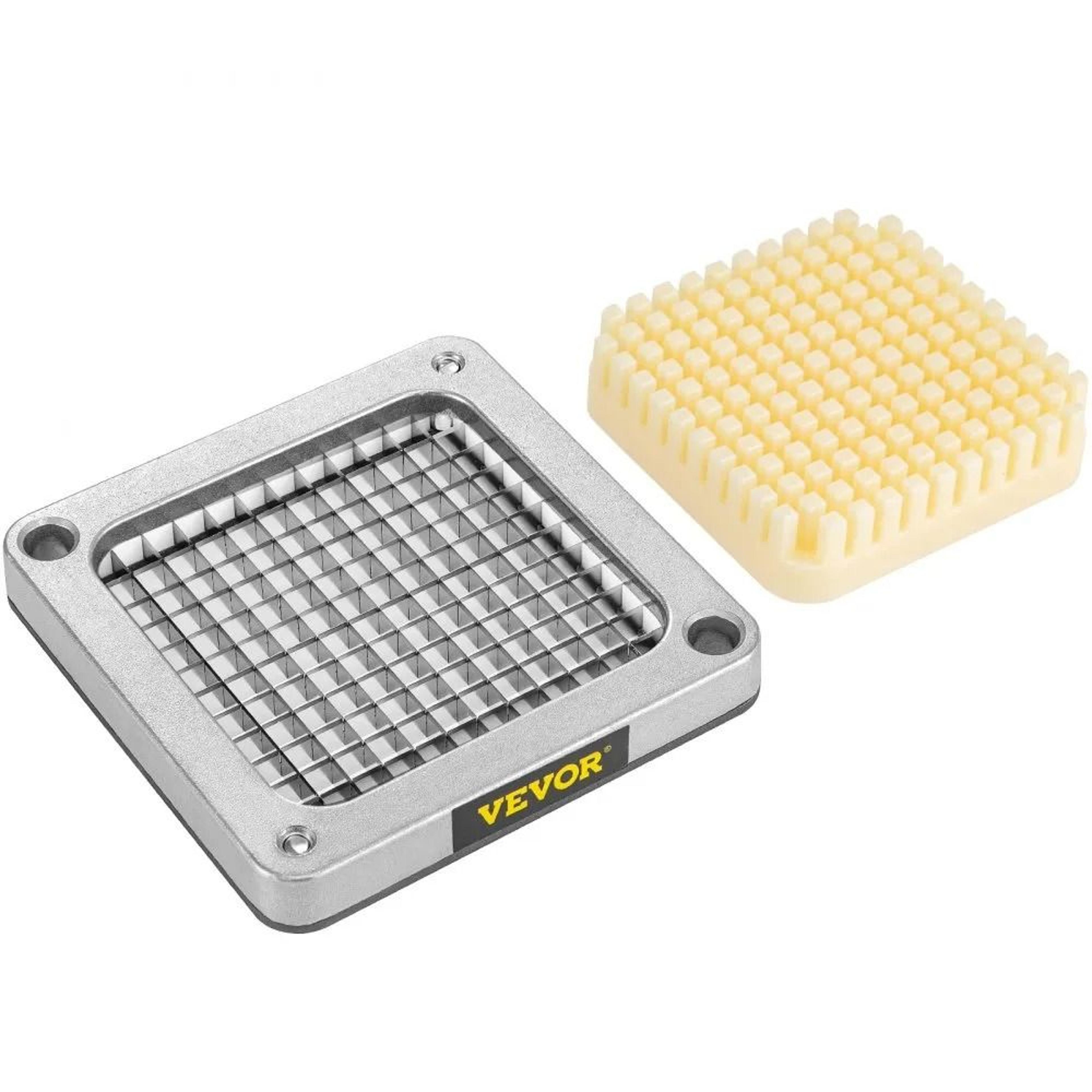 French Fry Cutter Replacement Blade Set With Push Block And Stainless Steel Dicer Blades 7