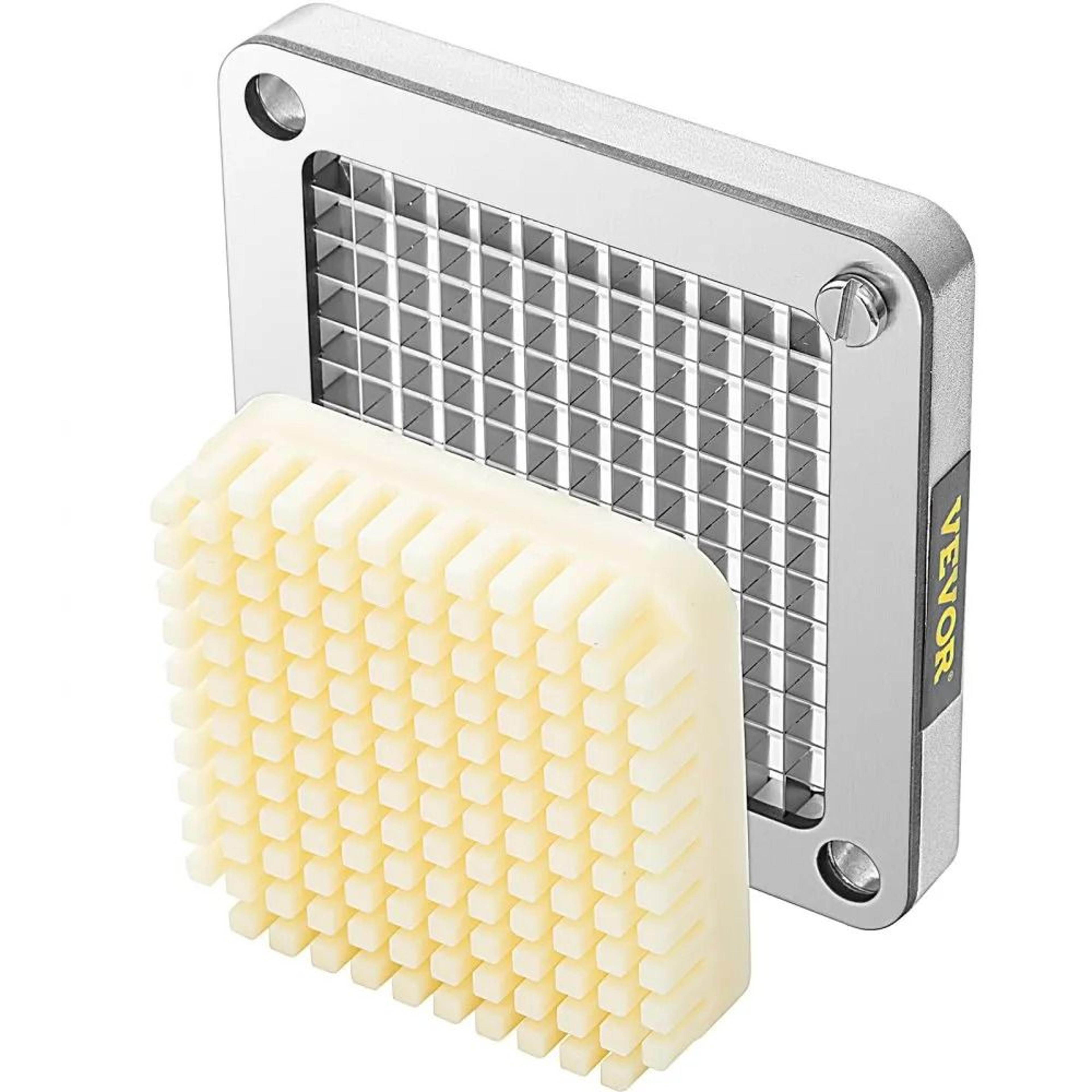 French Fry Cutter Replacement Blade Set With Push Block And Stainless Steel Dicer Blades 8