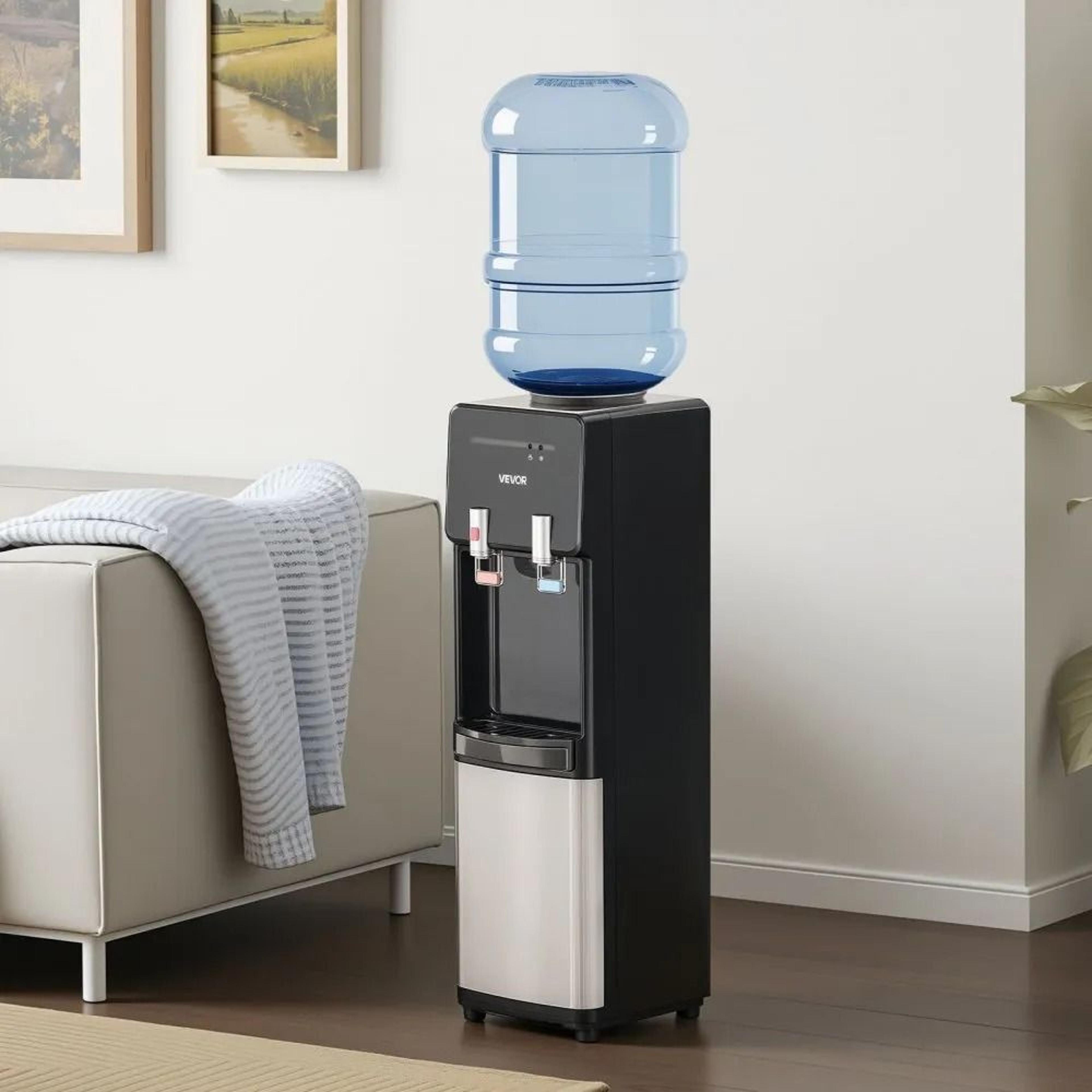 Top Loading Water Cooler Dispenser With Hot  Cold Stainless Steel Design For Home  Office 6