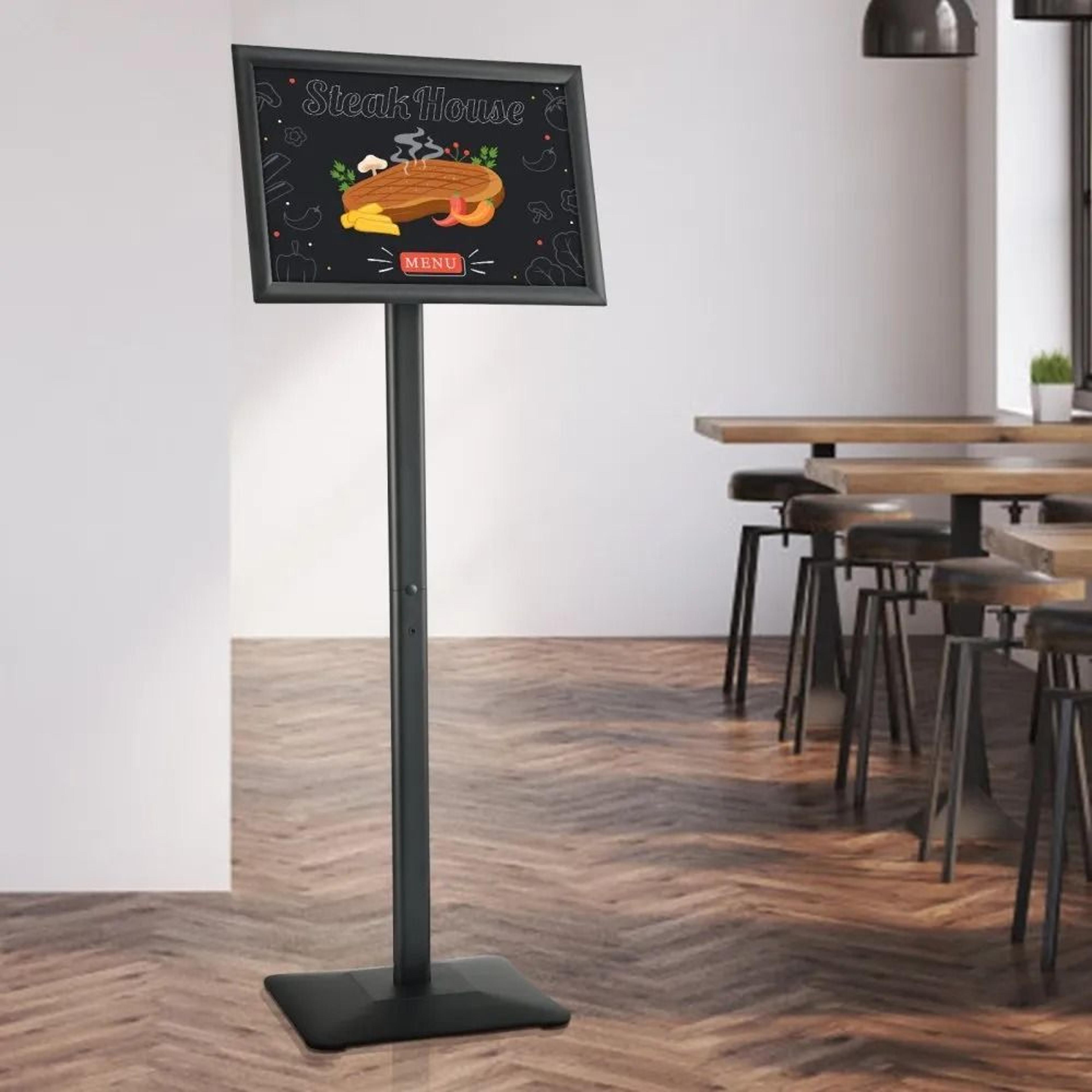 Adjustable Floor Sign Stand Heavy Duty Poster Display Holder With Metal Base 6