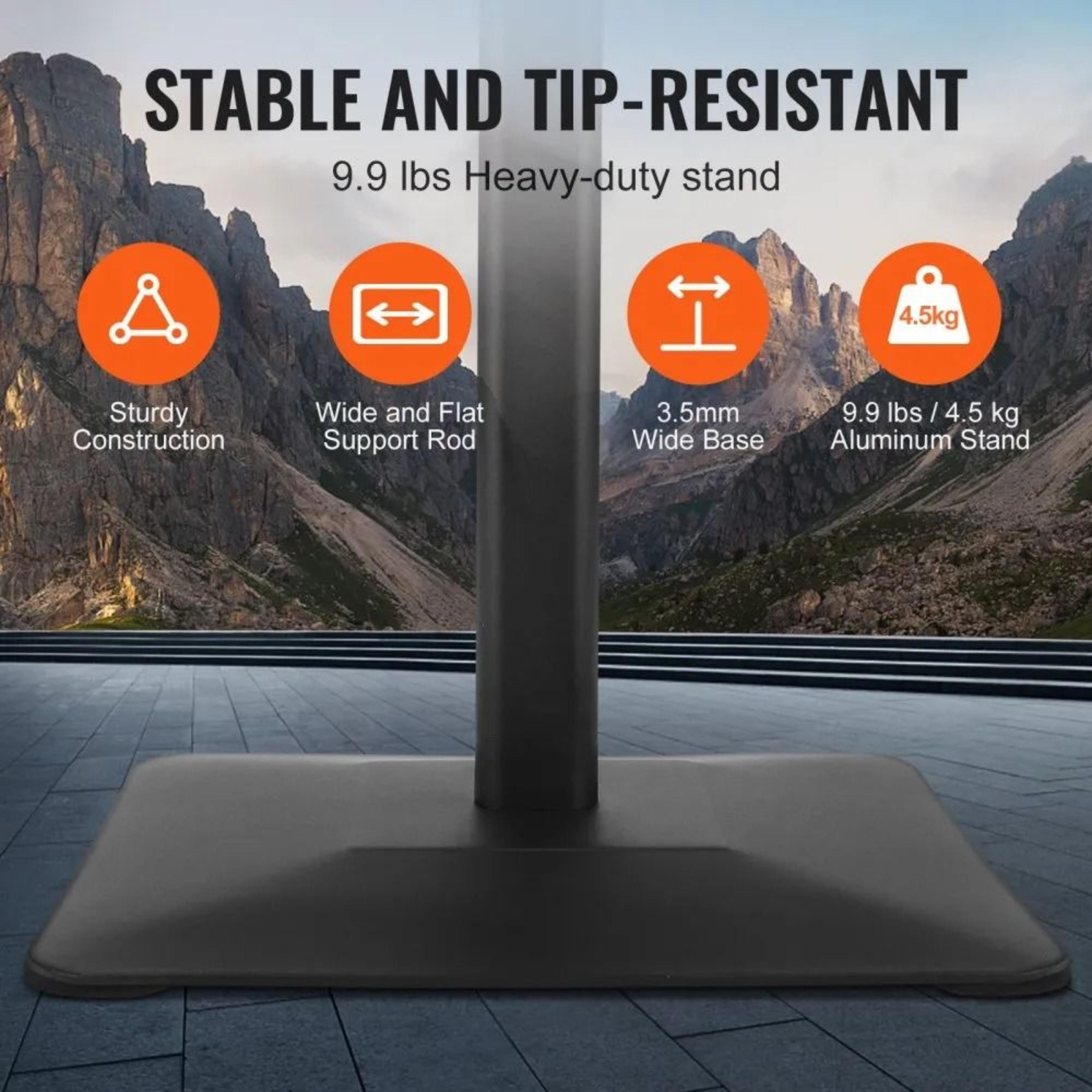 Adjustable Floor Sign Stand Heavy Duty Poster Display Holder With Metal Base 3