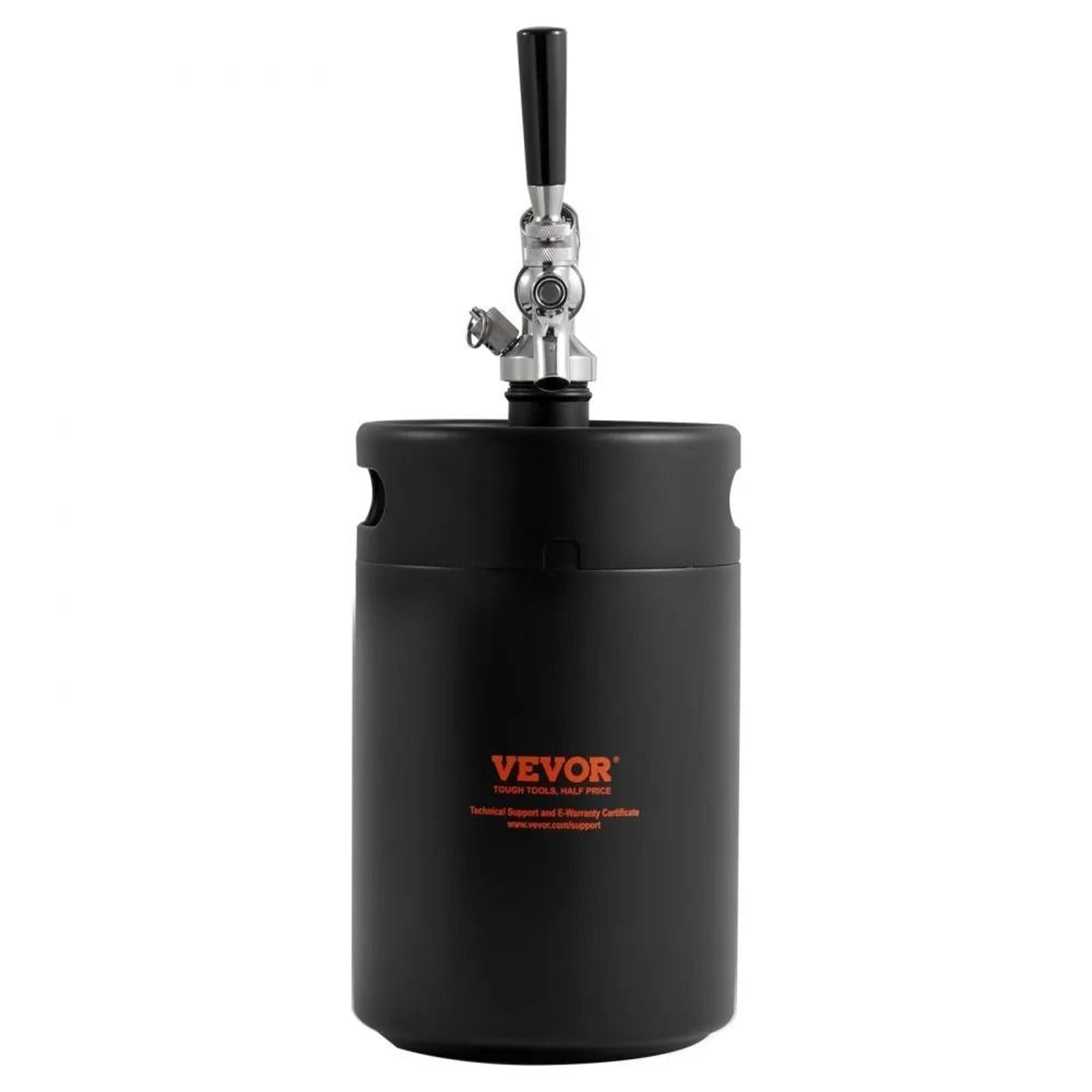 Beer Growler Tap System Stainless Steel Mini Keg With CO2 Regulator 9