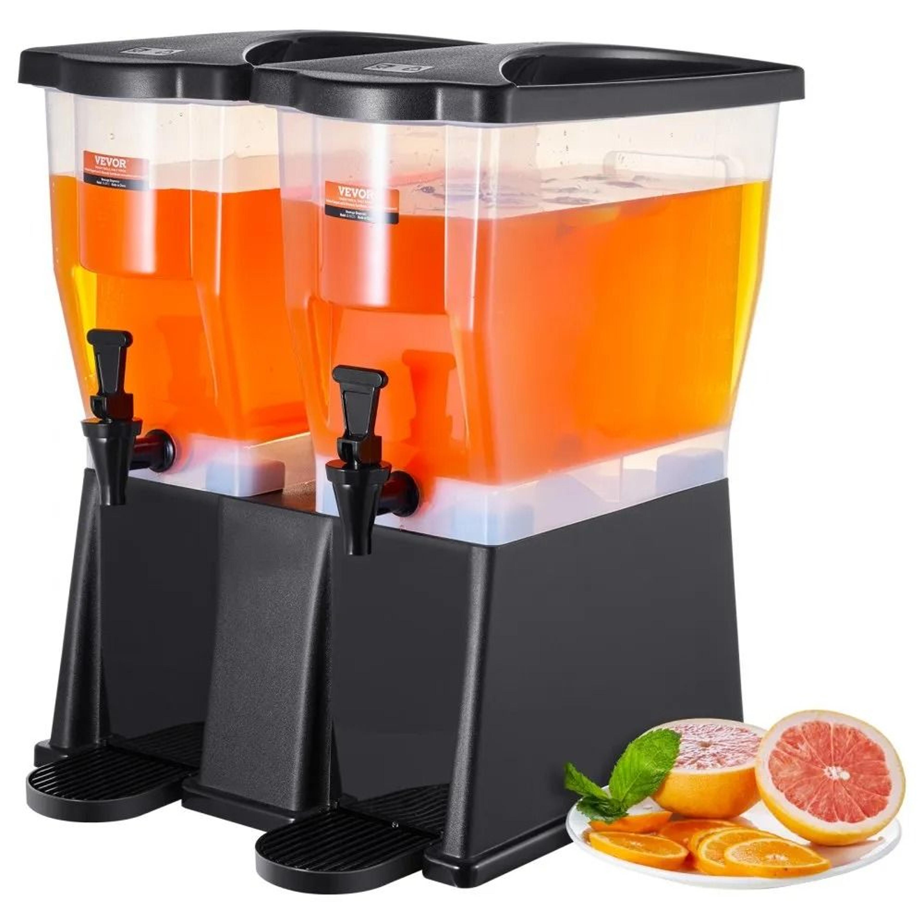 premium dual party beverage drink dispenser with stand & spigots