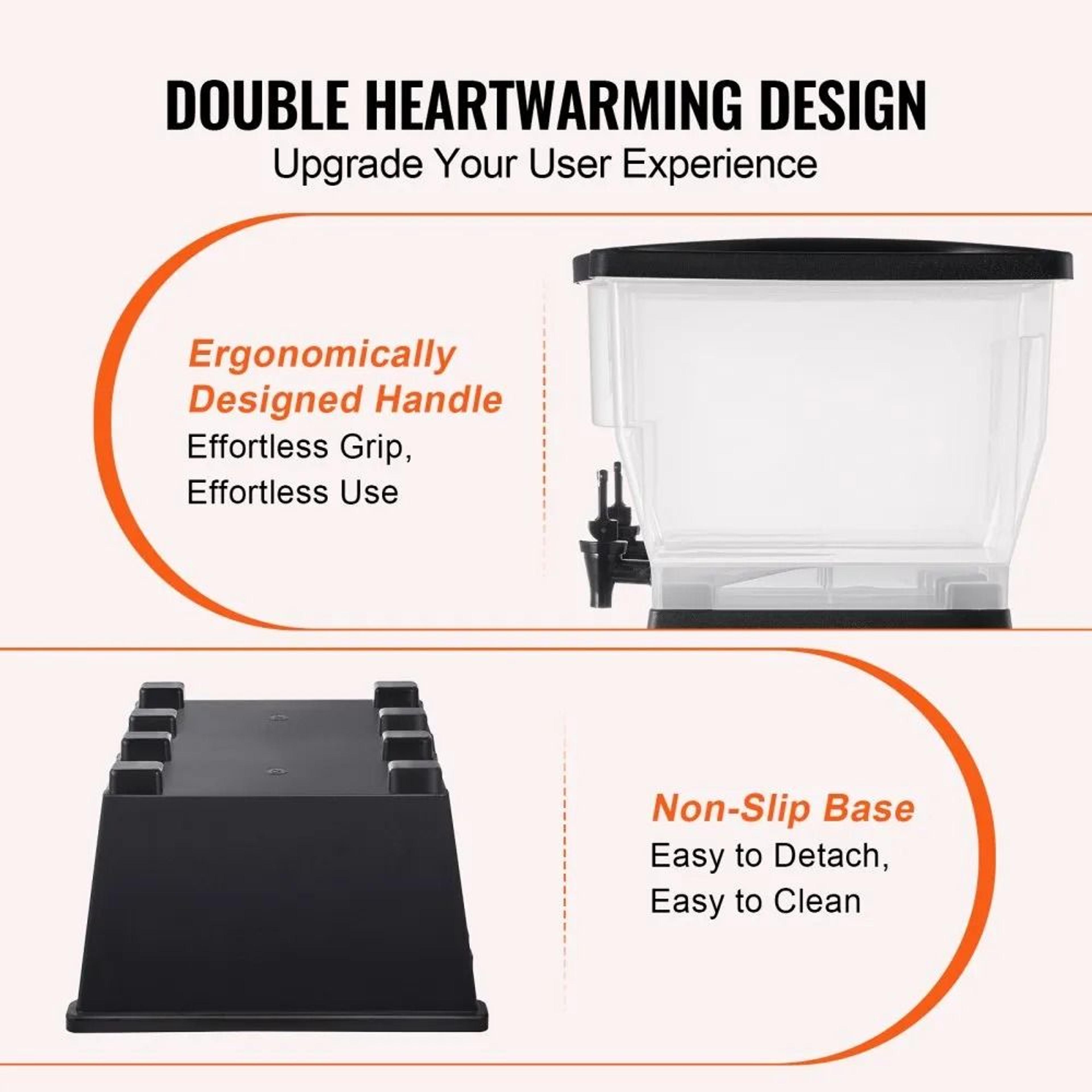 Premium Dual Party Beverage Drink Dispenser With Stand  Spigots 5