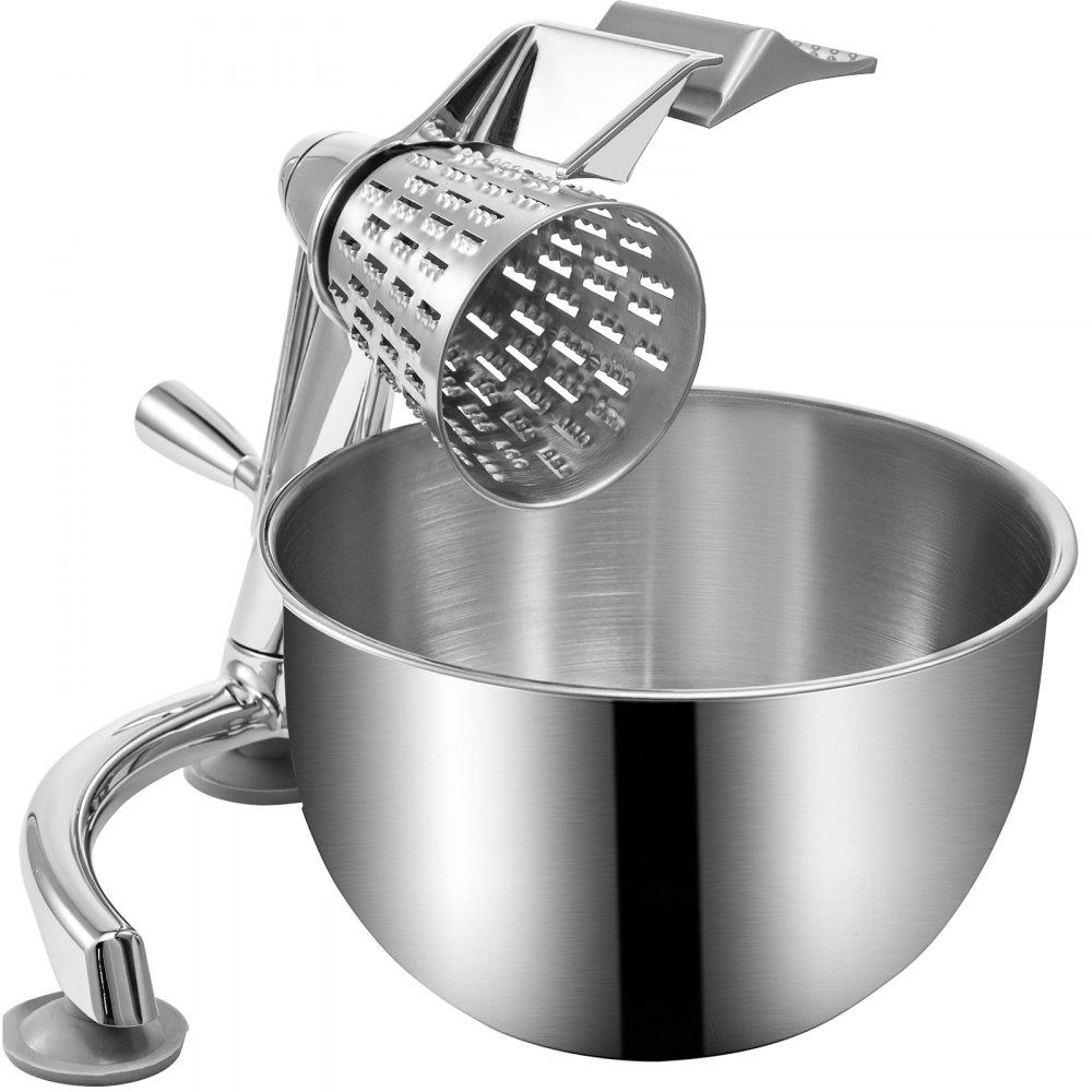 premium manual cheese & vegetable grater with blades and bowl