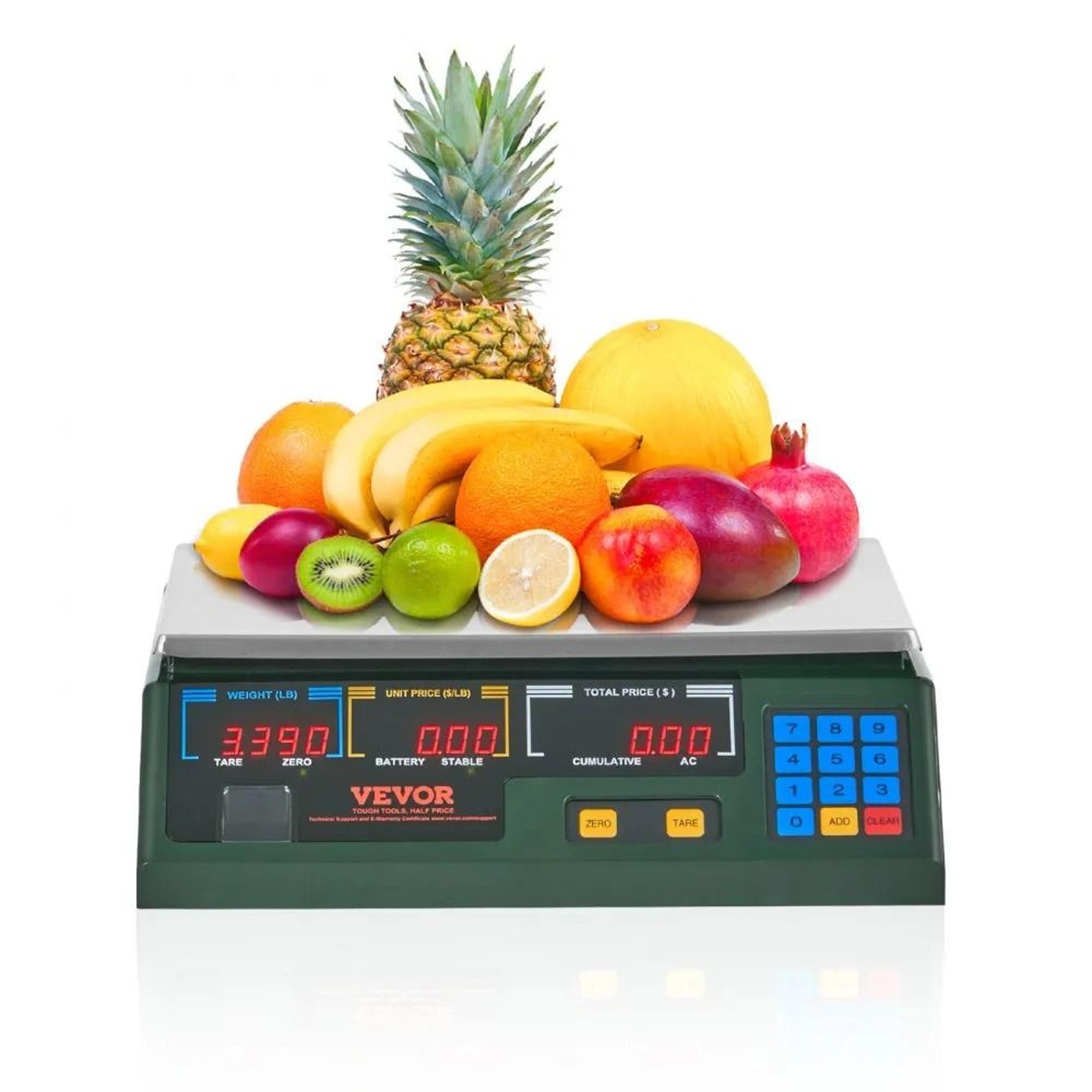 commercial digital price computing scale with dual display