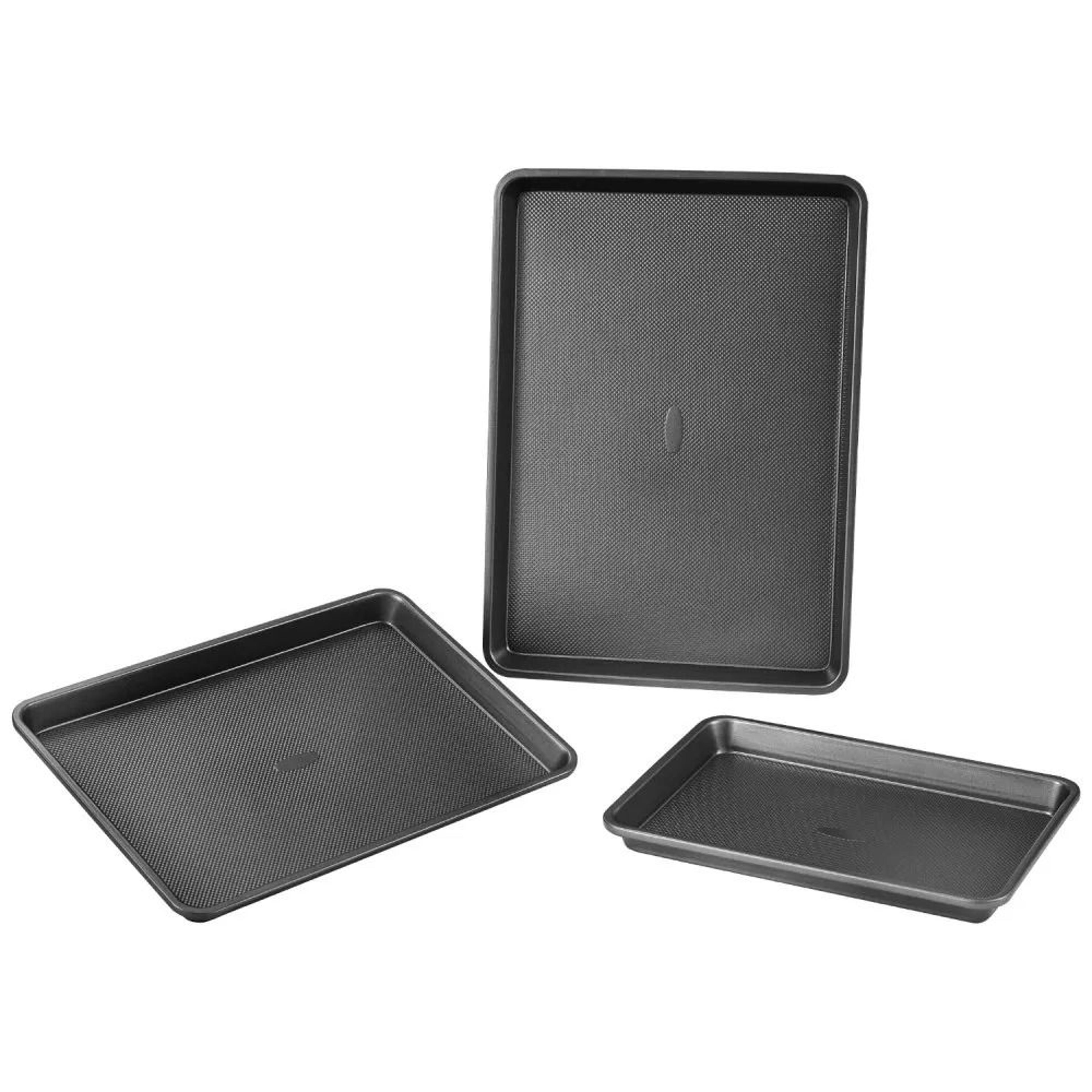 nonstick baking pan set carbon steel bakeware with silicone handles