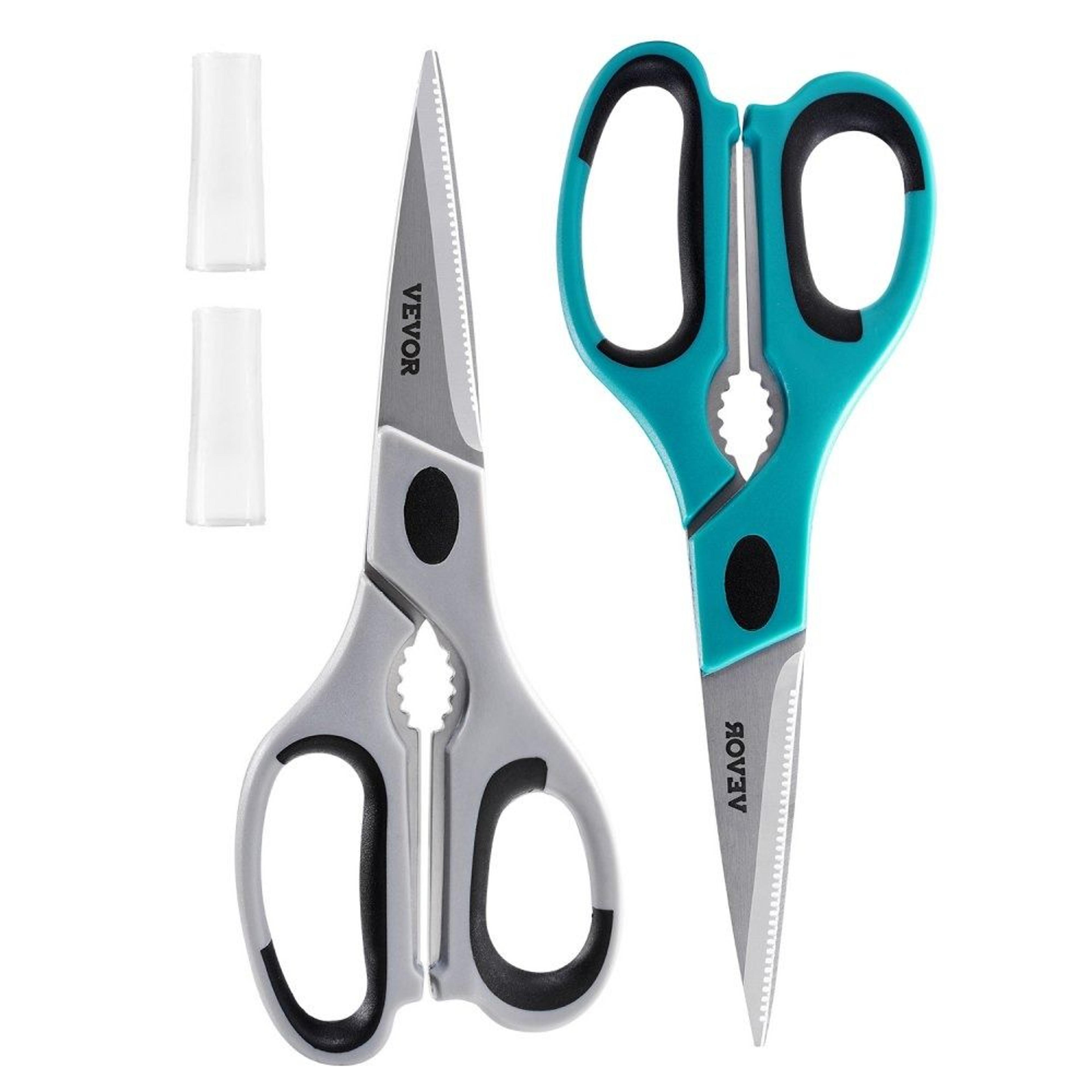 heavy duty kitchen shears with stainless steel blades & comfort grip handles