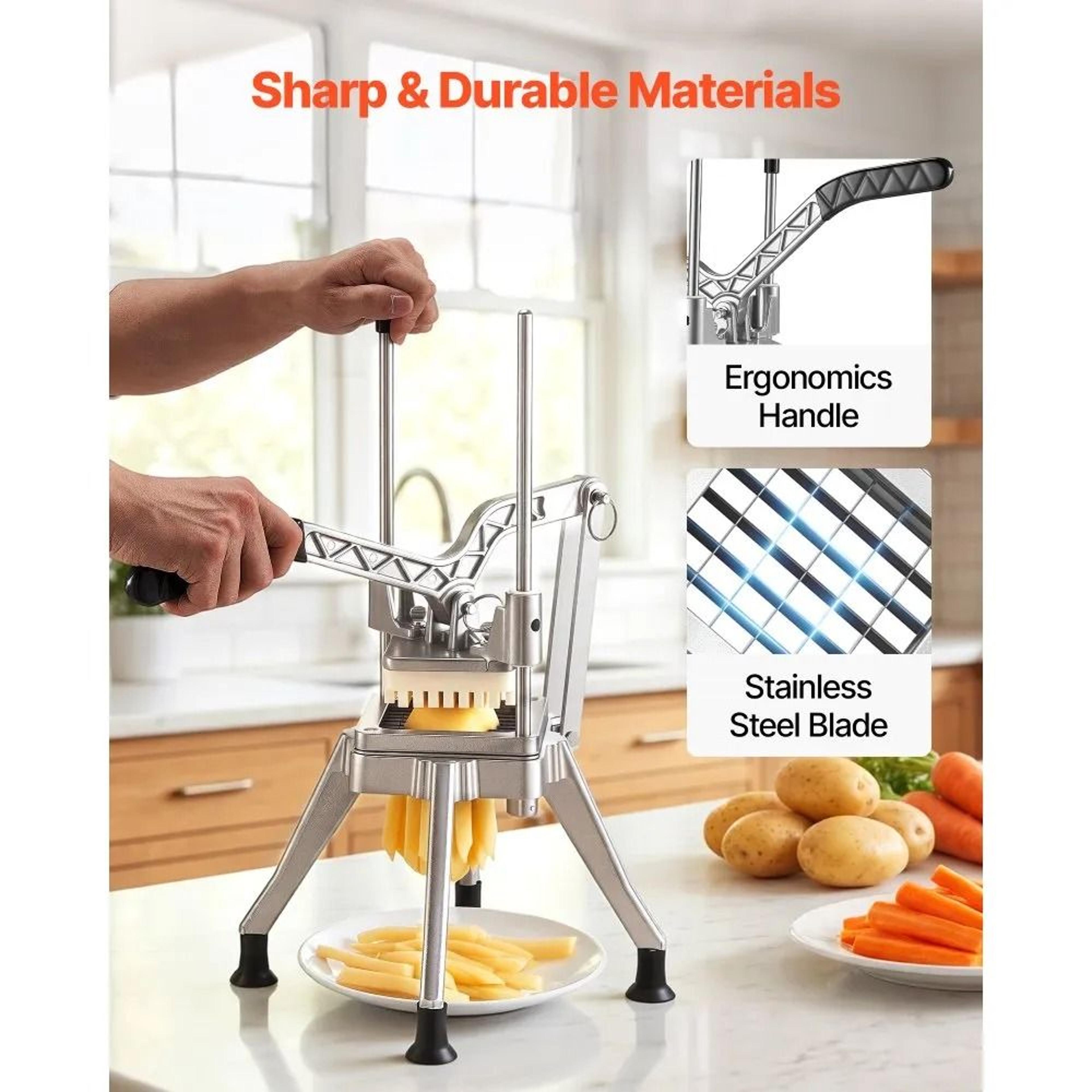 Commercial French Fry Cutter With Blade And Ergonomic Lever Handle 4