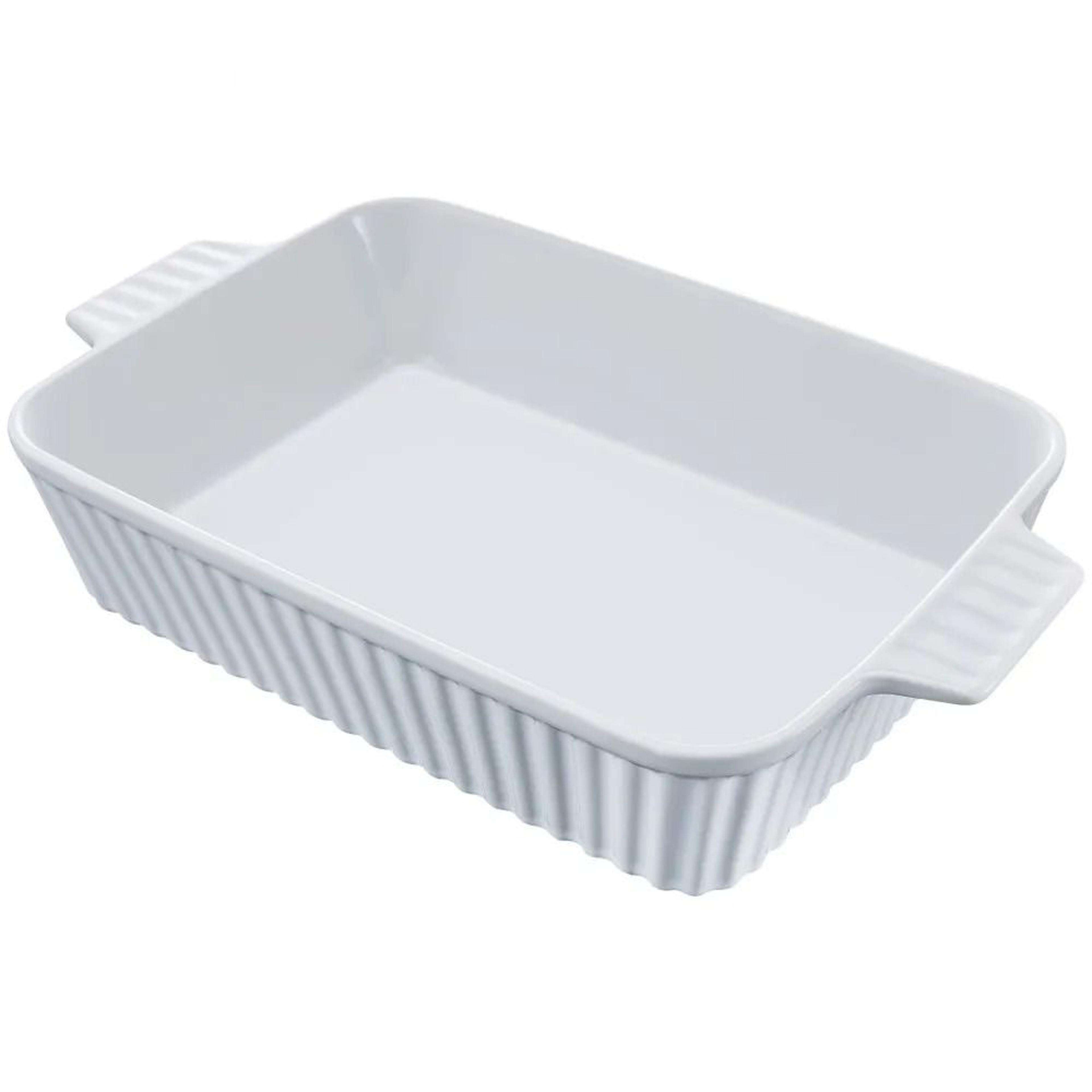 ceramic baking dish deep casserole and lasagna pan with handles