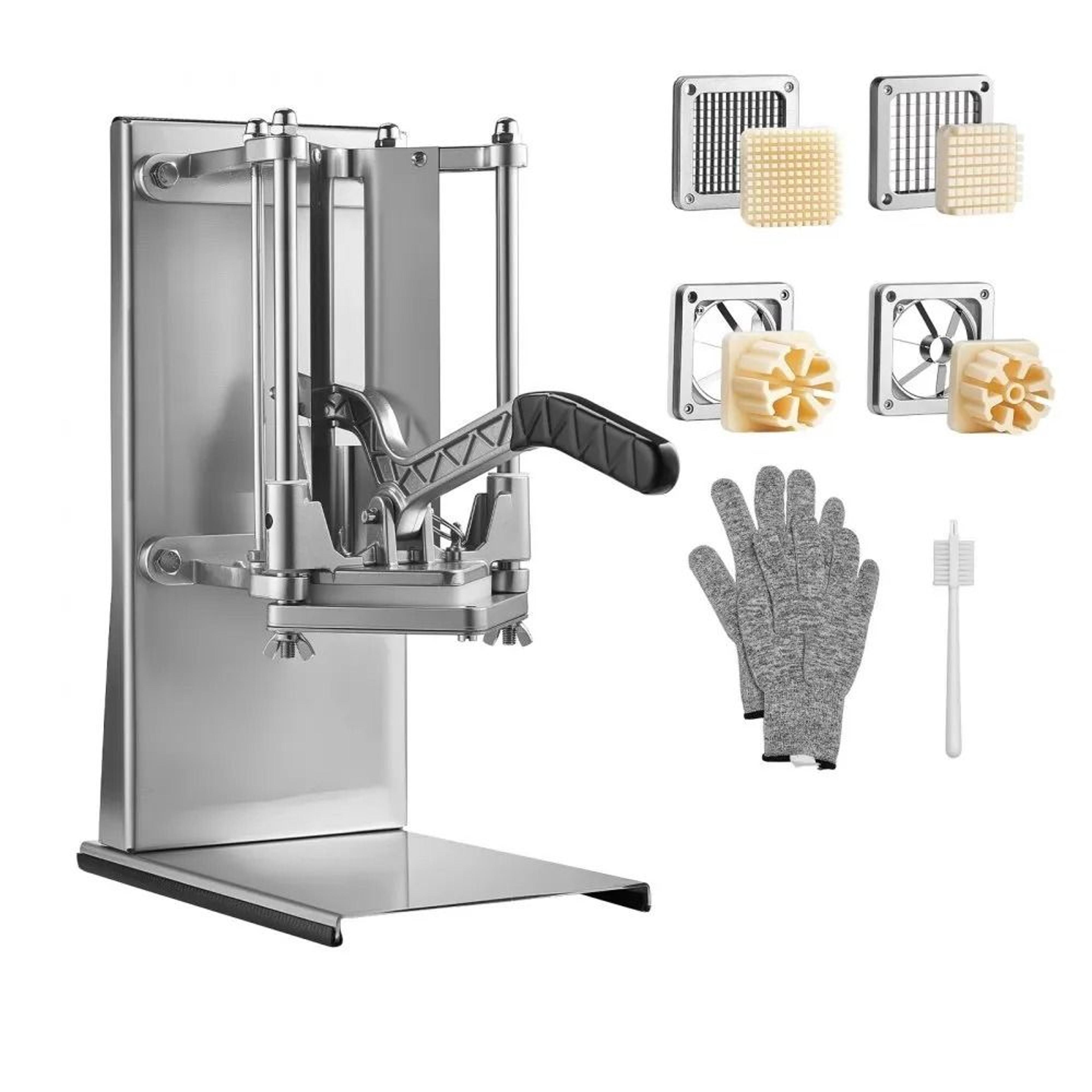 Heavy Duty Commercial French Fry Cutter  Vegetable Chopper With 4 Blades 10