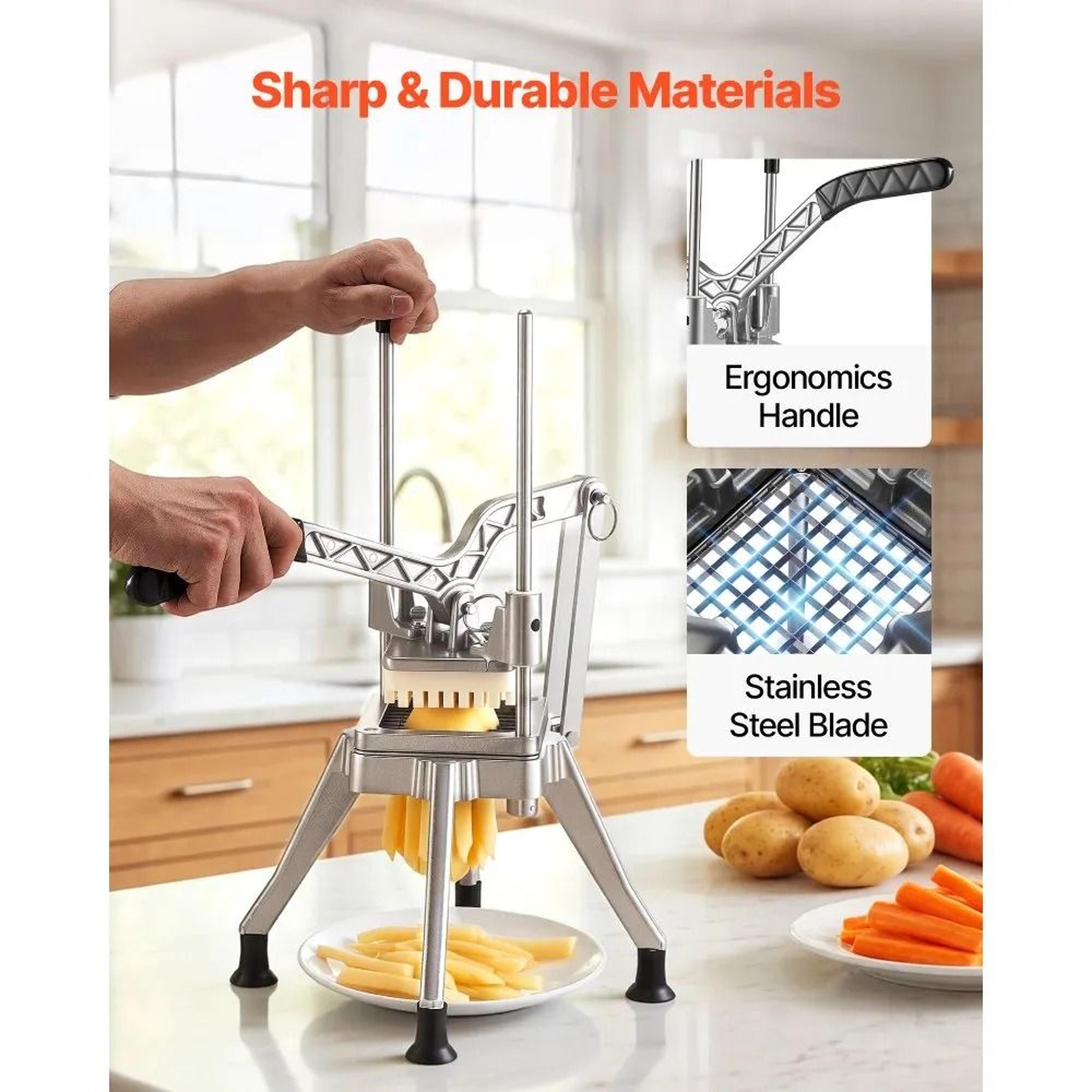 Pro Grade Vertical French Fry Cutter  Vegetable Slicer 3