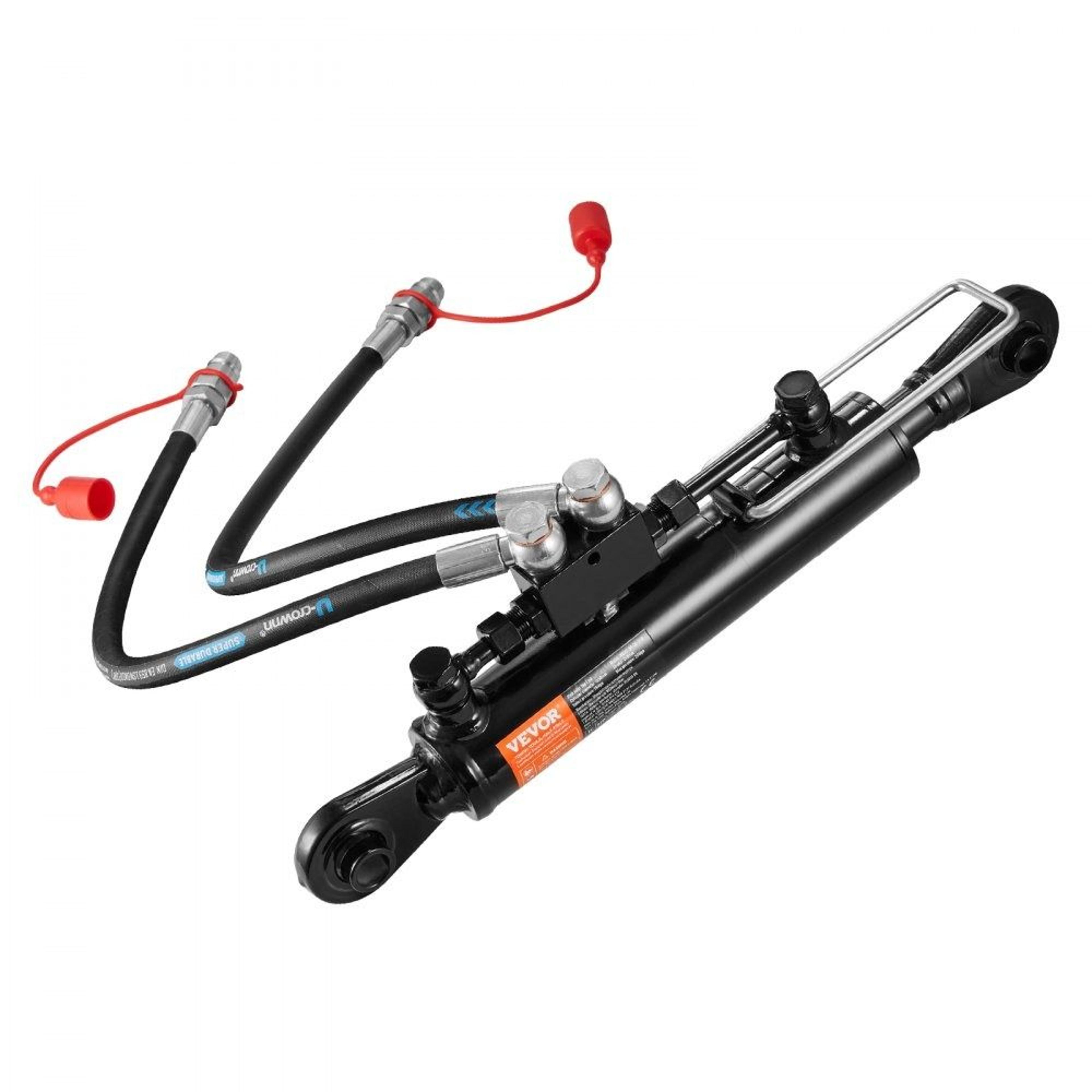 hydraulic top link cylinder for cat tractors with hoses & check valve
