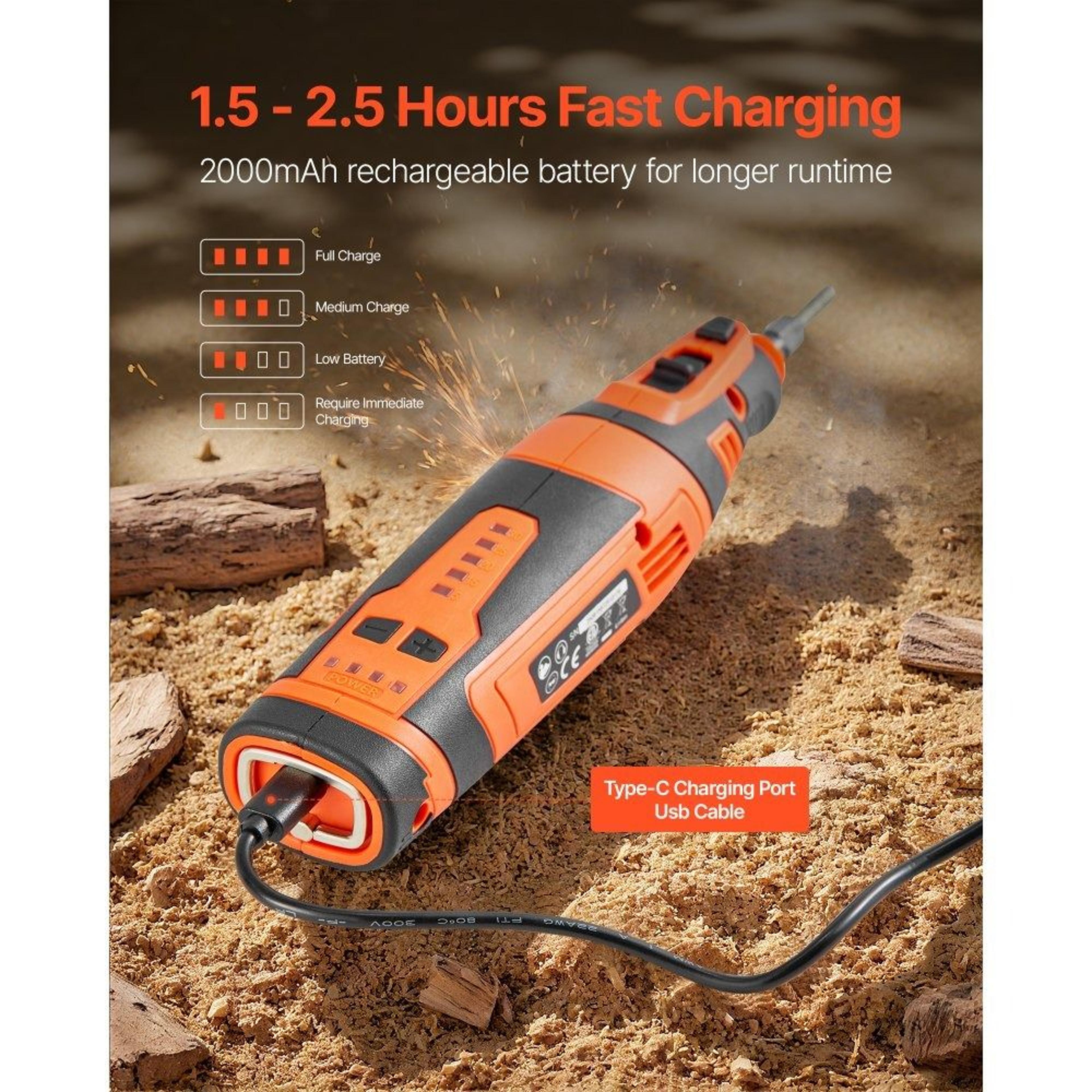 Cordless Chainsaw Sharpener 5 Speed Adjustable Electric Tool 2