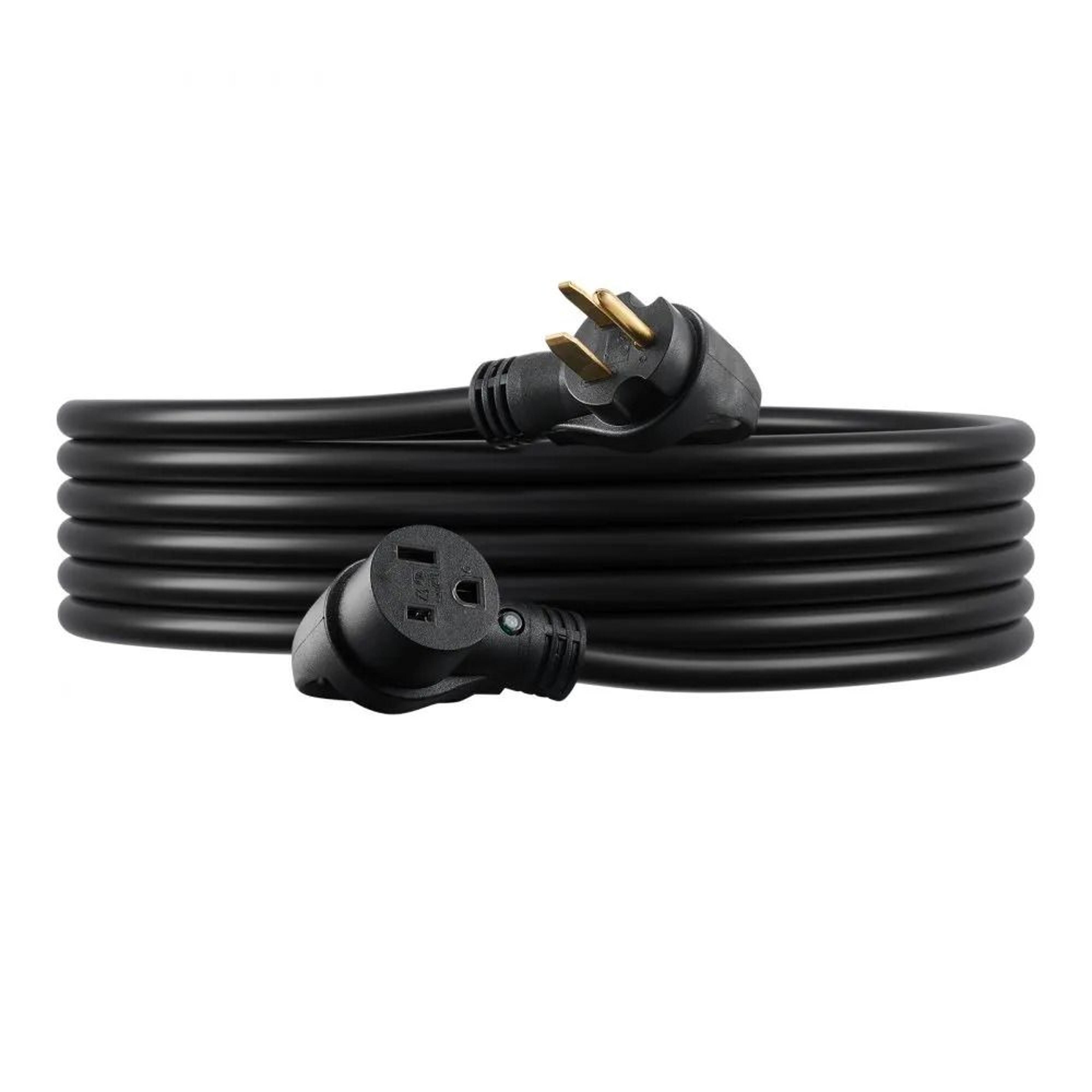 Heavy Duty Generator Extension Cord 25ft 7500W With NEMA 10