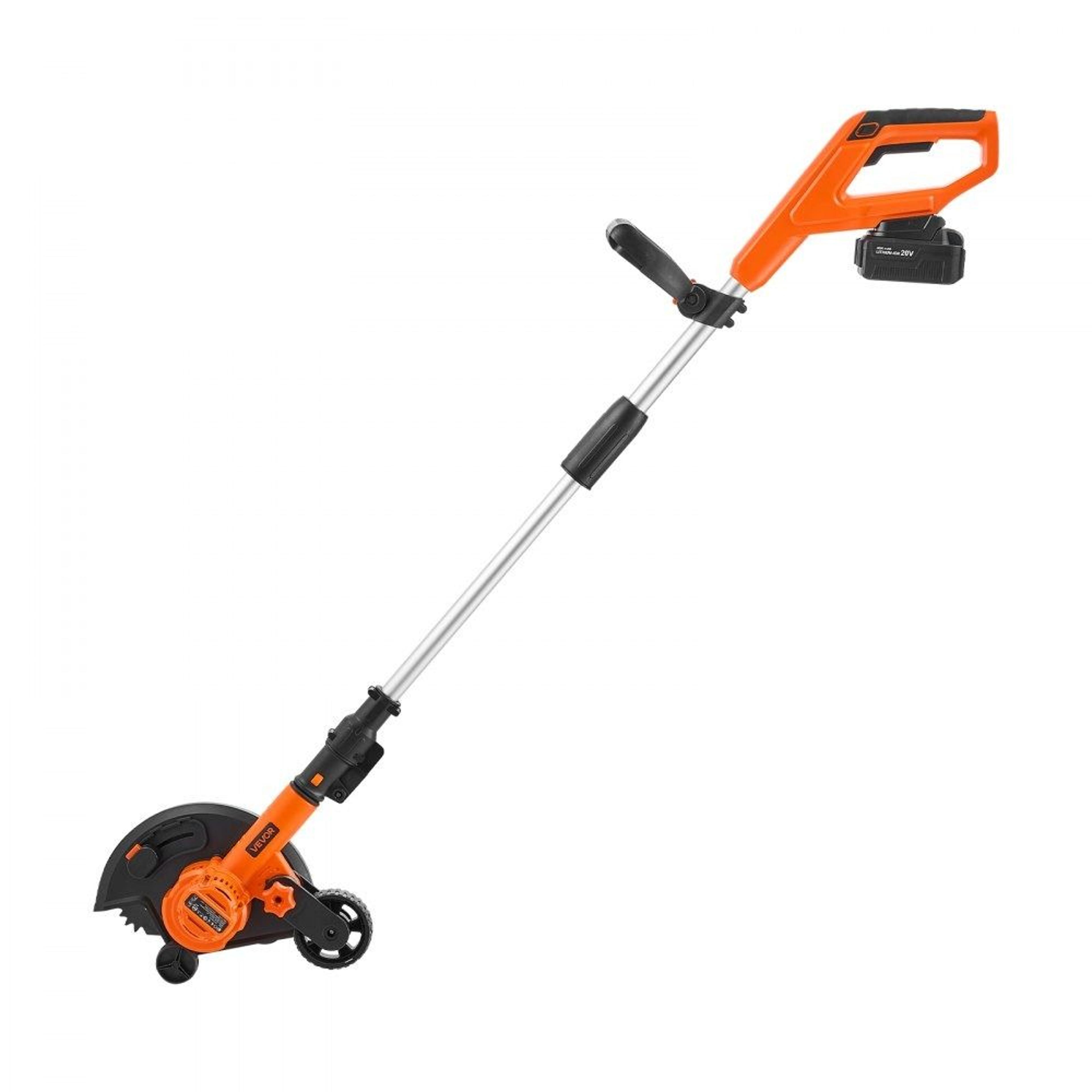 Premium Battery Powered Lawn Edger With Blade  Adjustable Depth 9