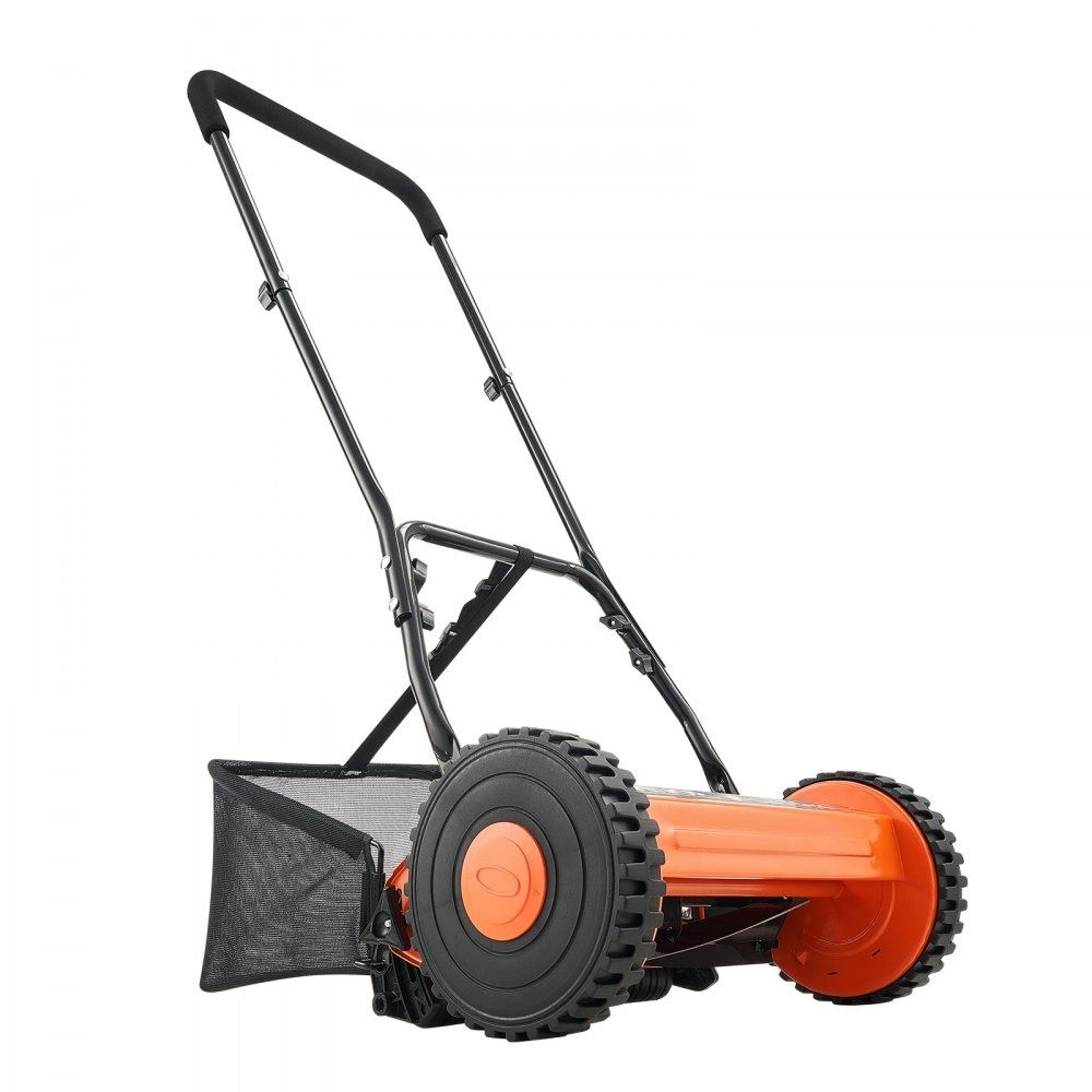 Manual Reel Lawn Mower With Adjustable Grass Catcher 8