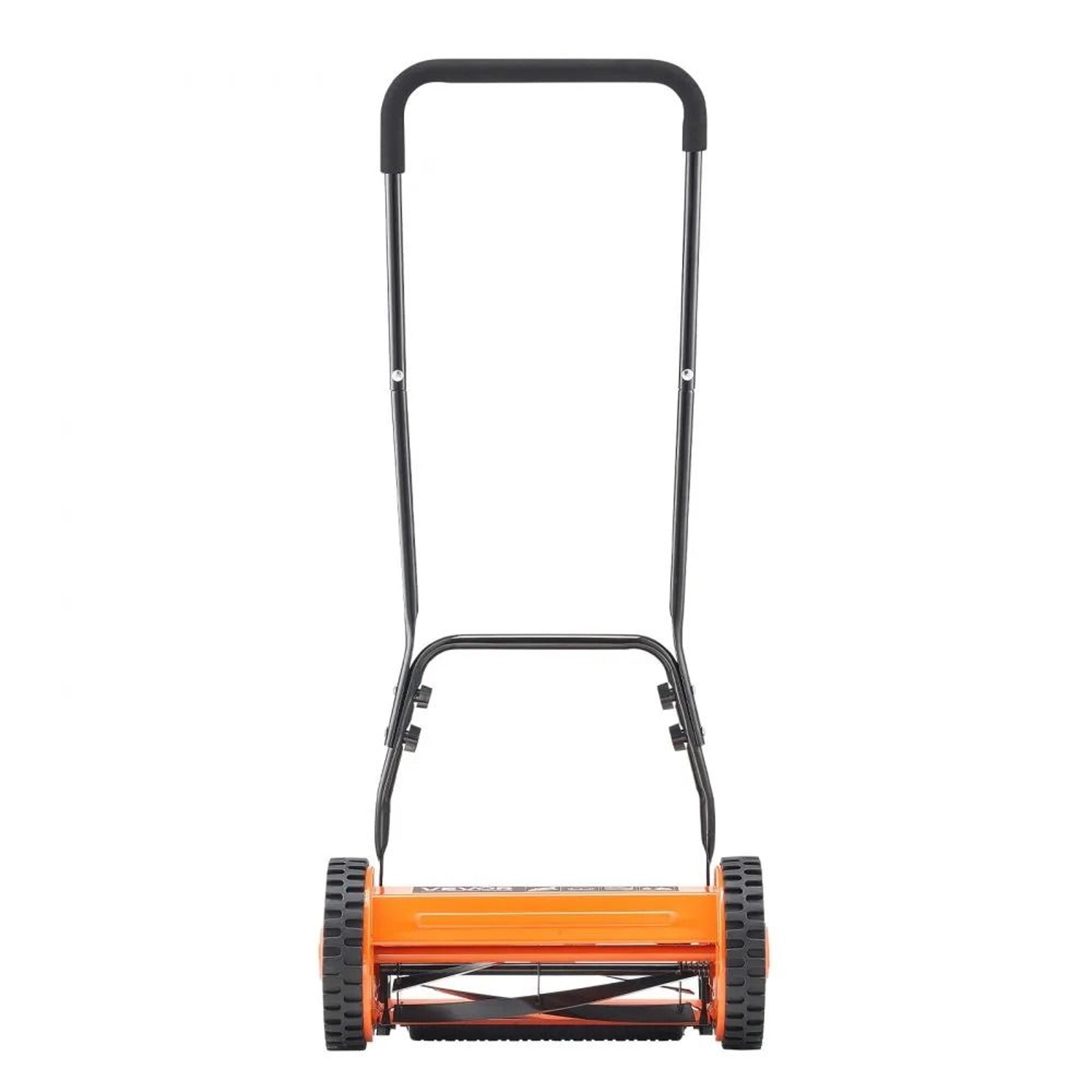Manual Reel Lawn Mower With Adjustable Grass Catcher 10