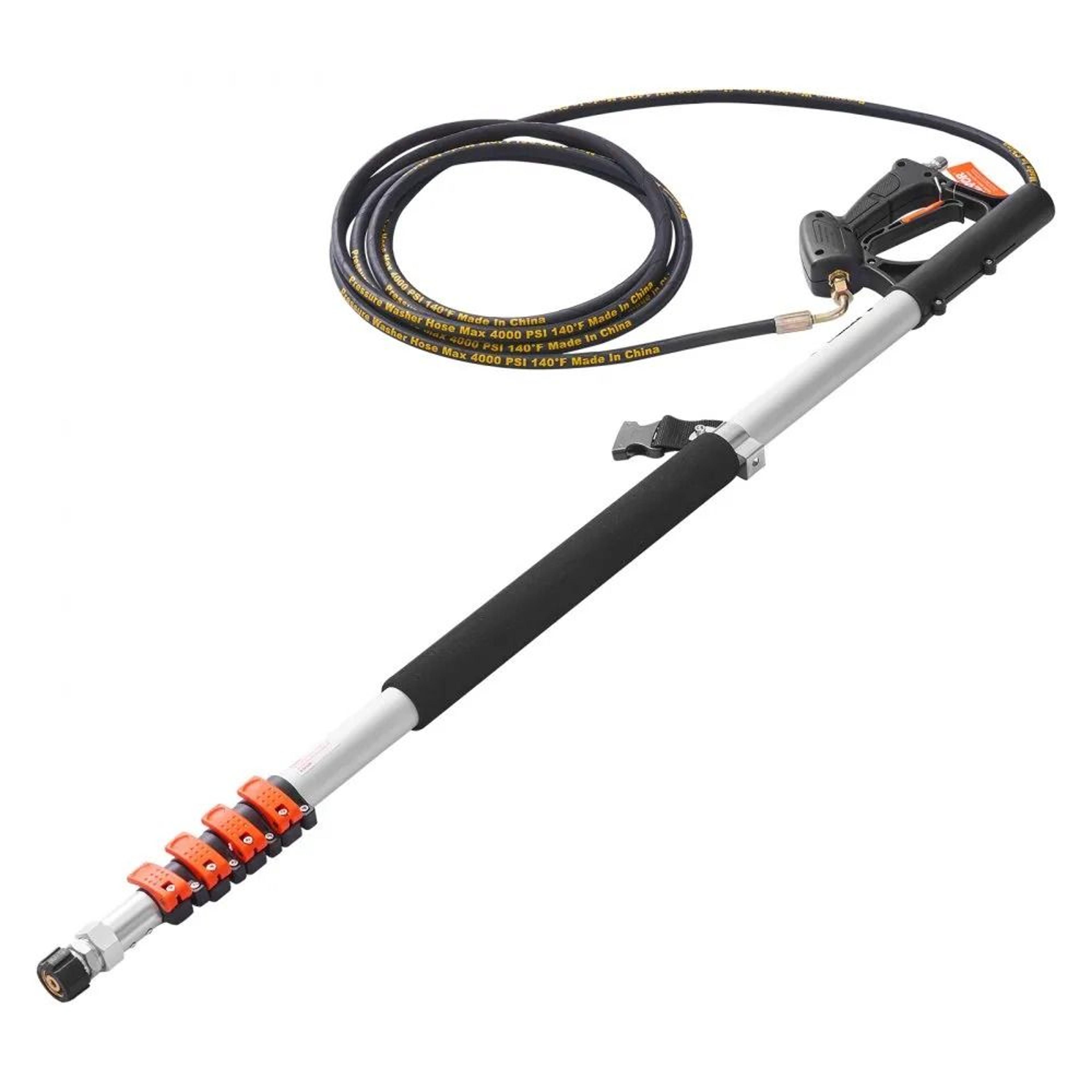 Heavy Duty Telescoping Pressure Washer Wand With Brush Head  Gutter Cleaner 9