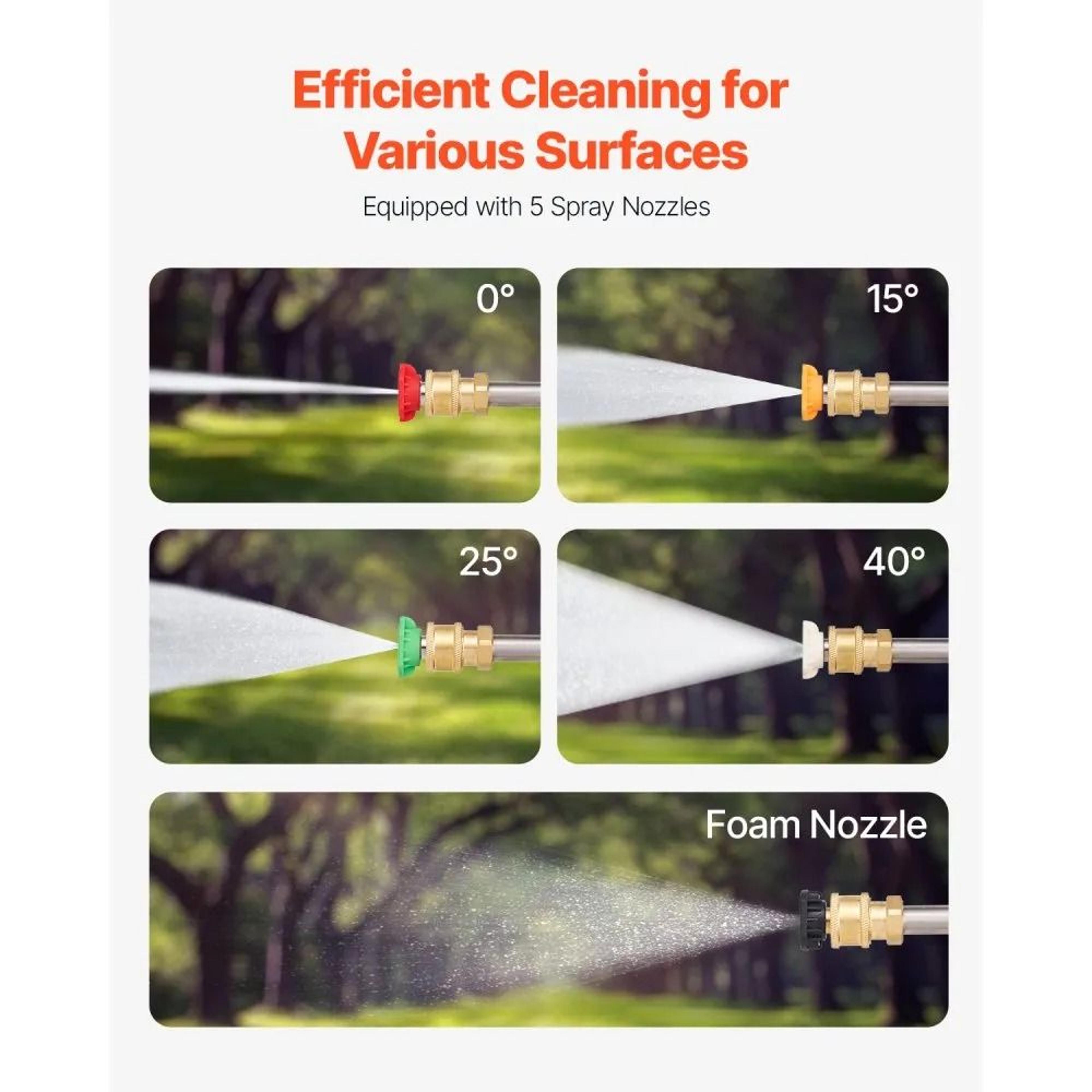 Heavy Duty Telescoping Pressure Washer Wand With Brush Head  Gutter Cleaner 4