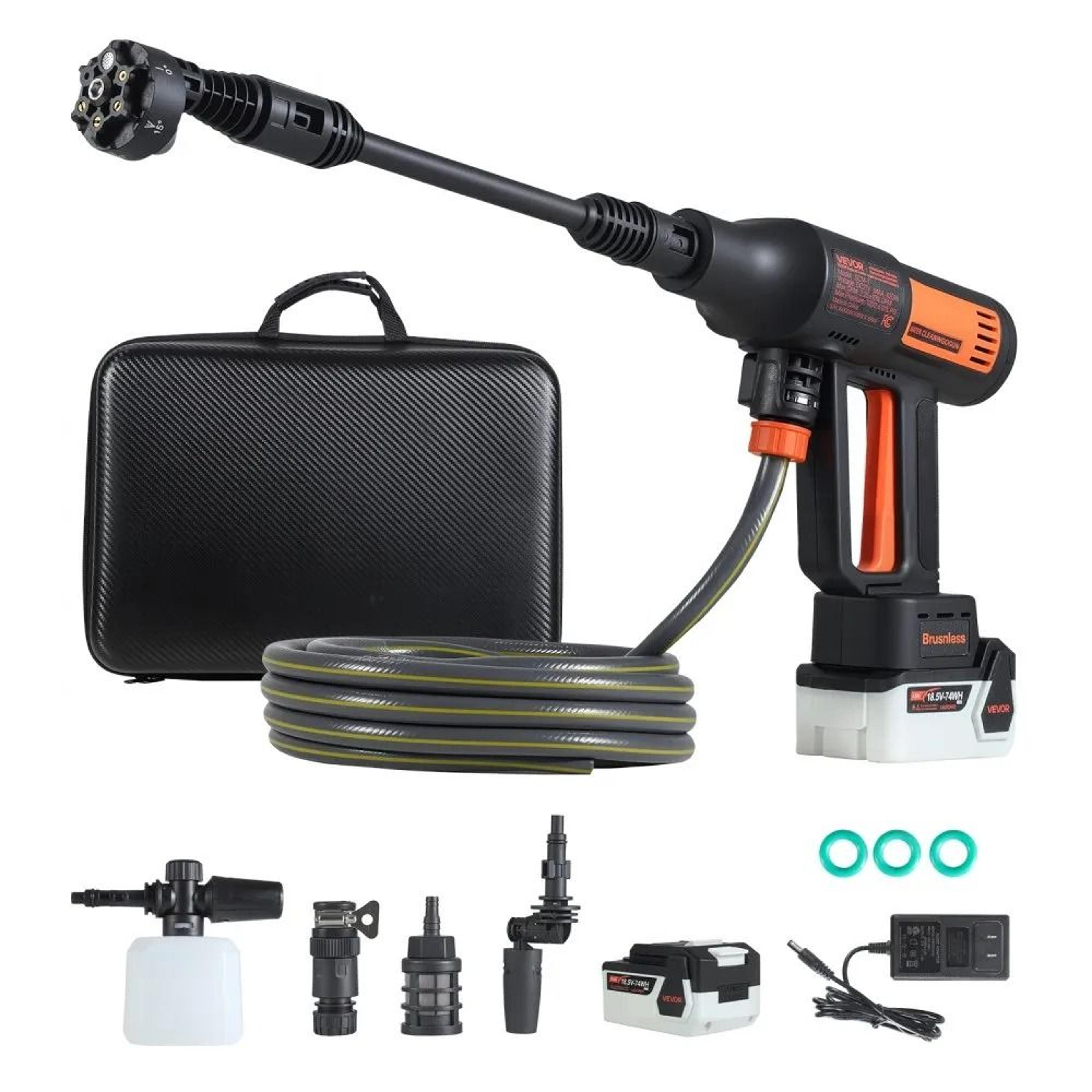 vevor cordless pressure washer max portable power washer with brushless motor