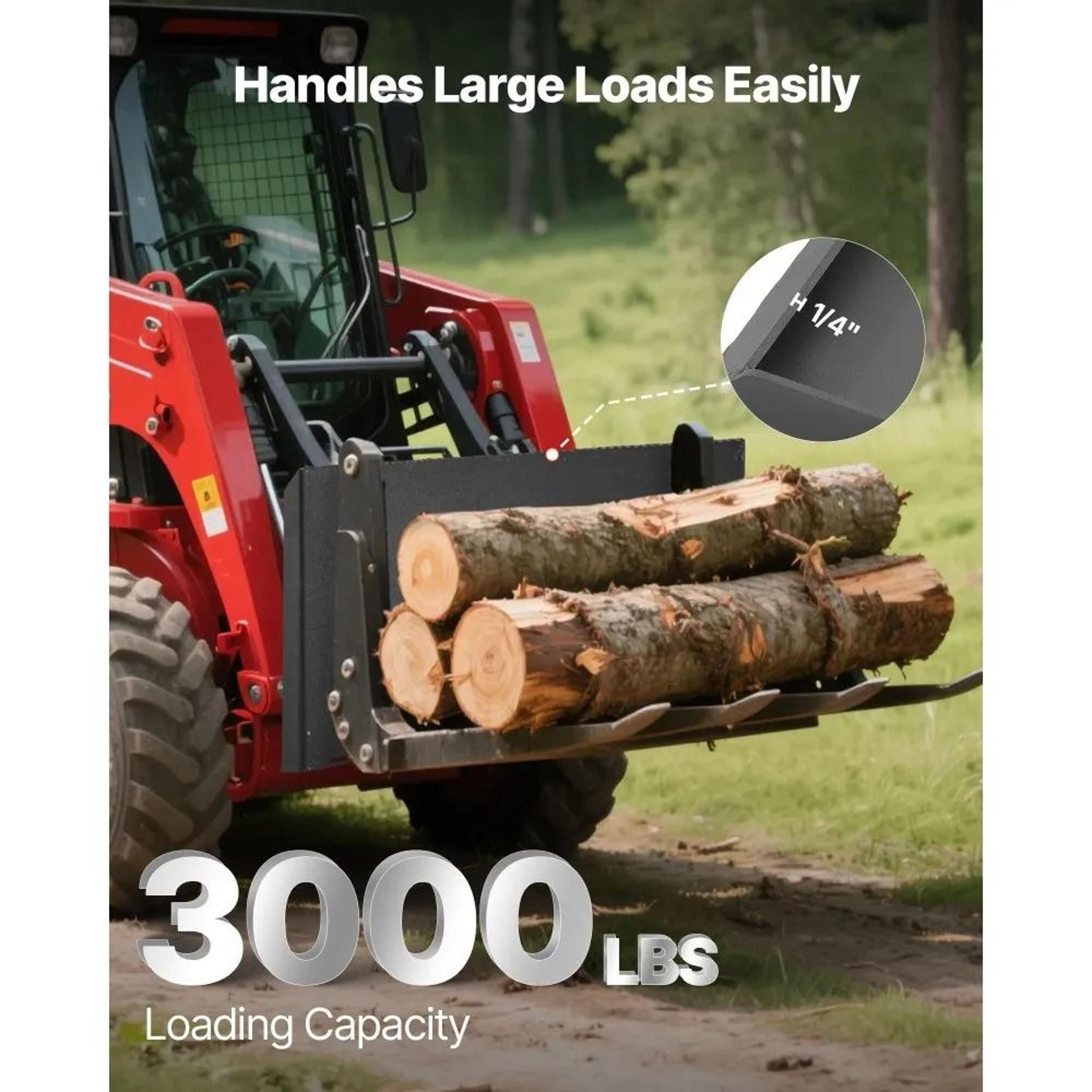 Heavy Duty Skid Steer Mount Plate Universal Quick Attach 1