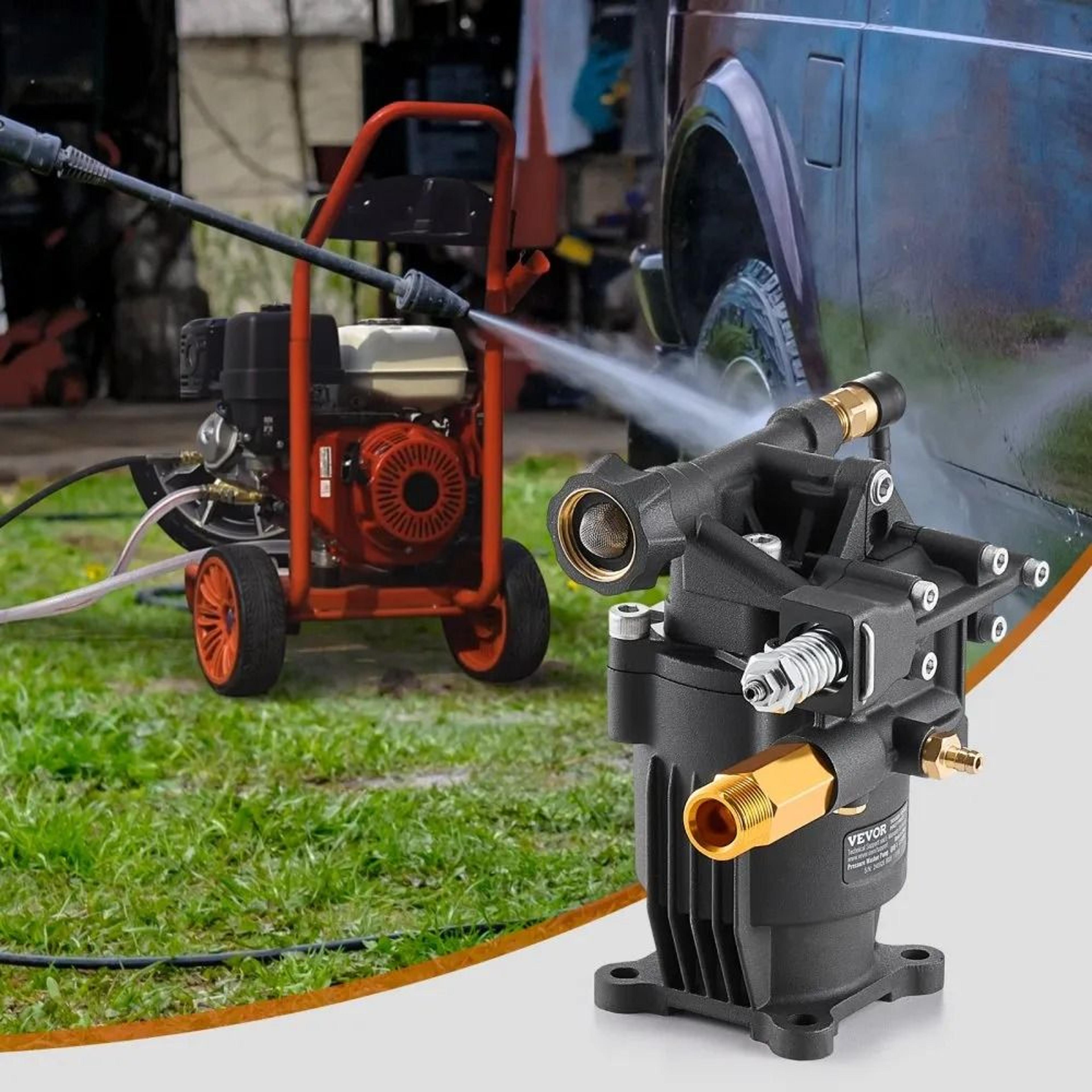 Premium Pressure Washer Pump Kit 3500 PSI 25GPM Replacement With 5 Nozzles 6