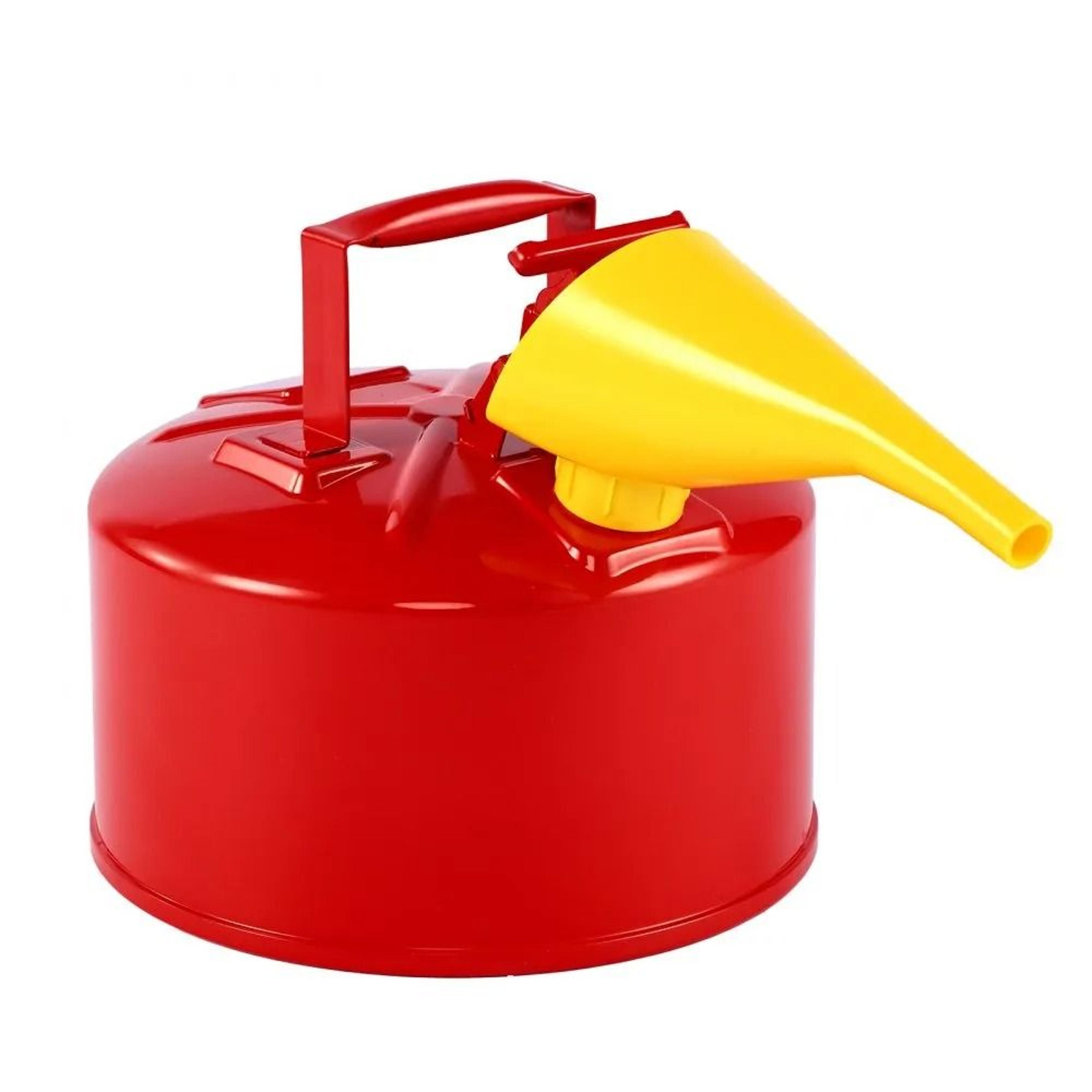25 Gallon Safety Gas Can With Flame Arrestor  Self Closing Leakproof Lid 10