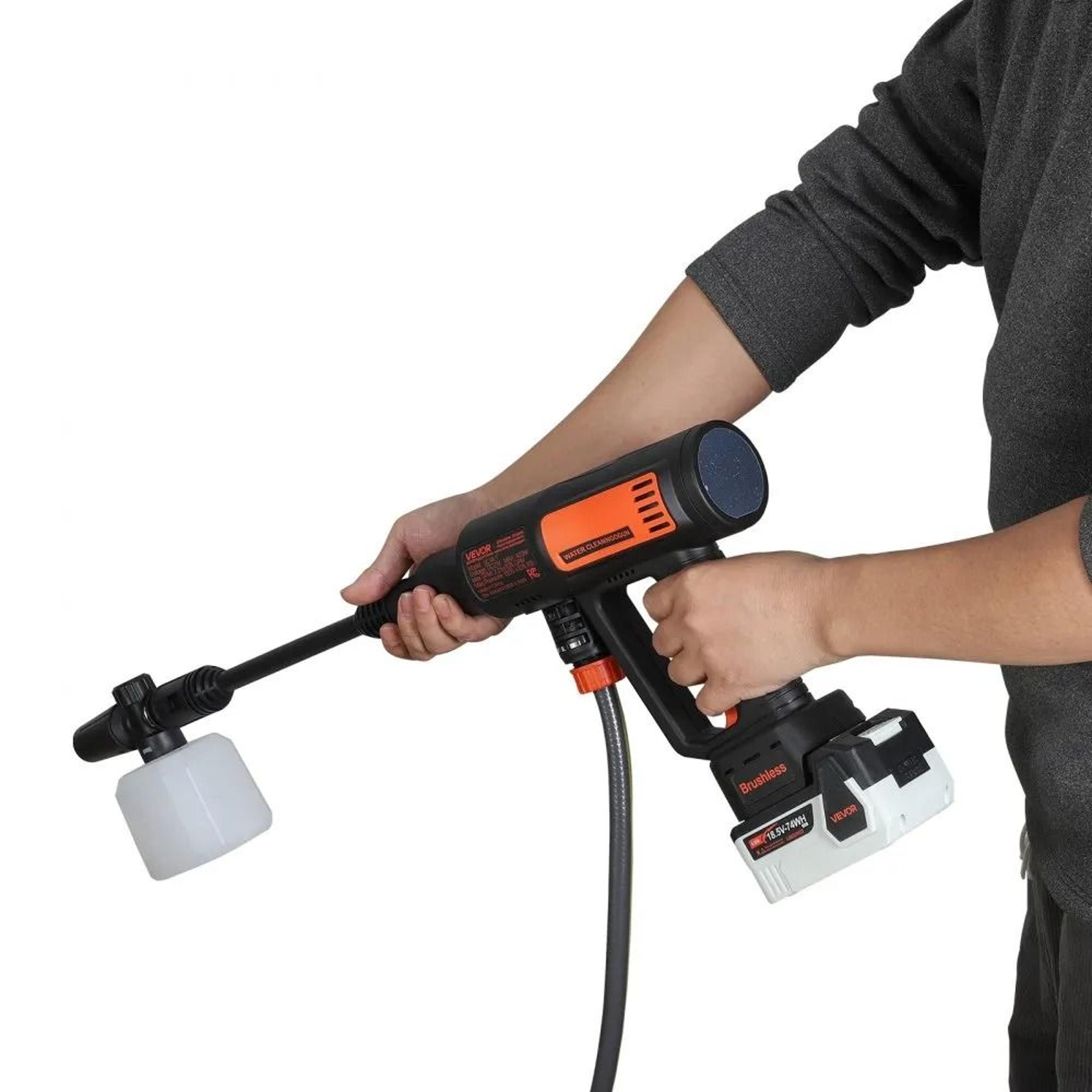 1200PSI Cordless Pressure Washer With Brushless Motor  6in1 Nozzle 9