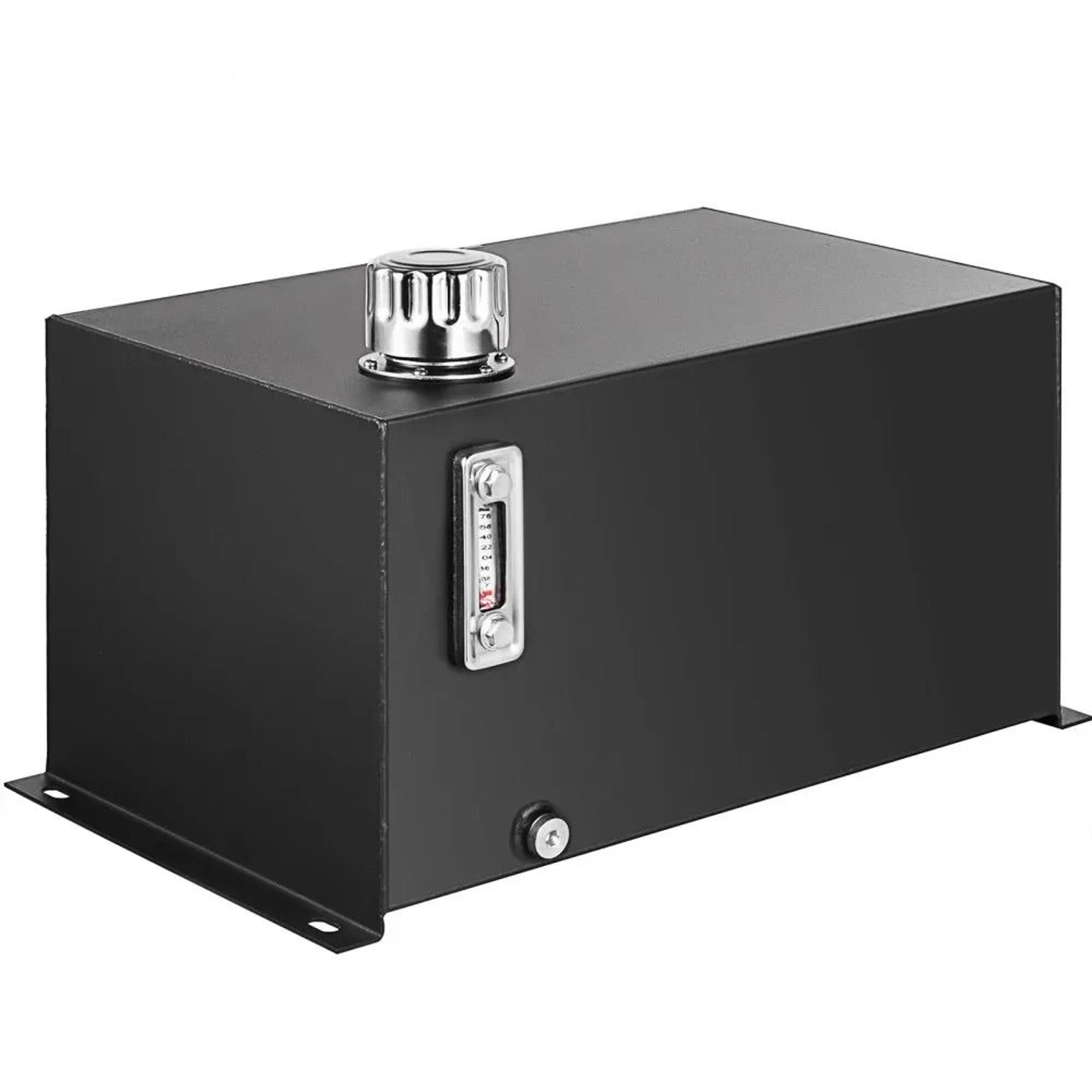 heavy duty hydraulic oil tank 10 gal steel reservoir with gauge & filter