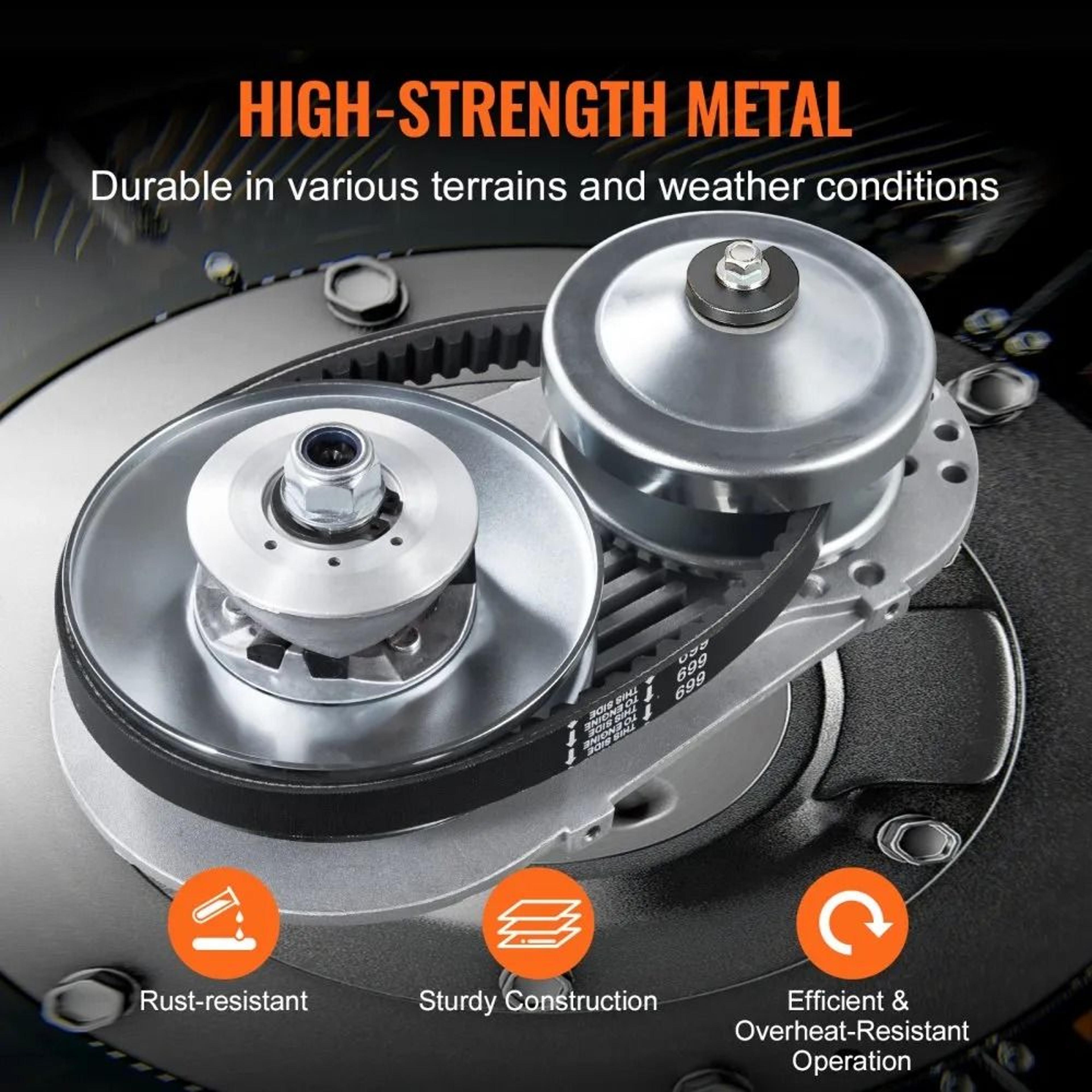 Heavy Duty 2000 RPM Drive Clutch For Engines With High Grip Belt 3