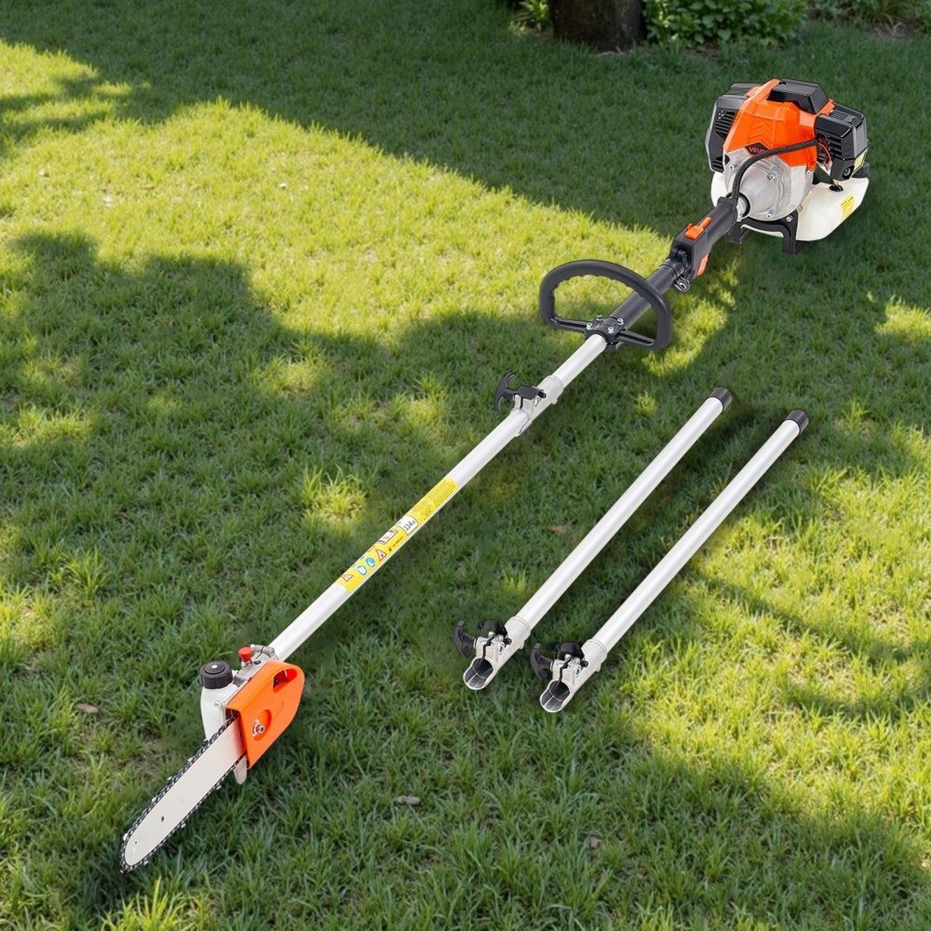 Premium 43CC Gas Pole Saw With Rotatable Head Powerful Extendable Tree Trimmer 6
