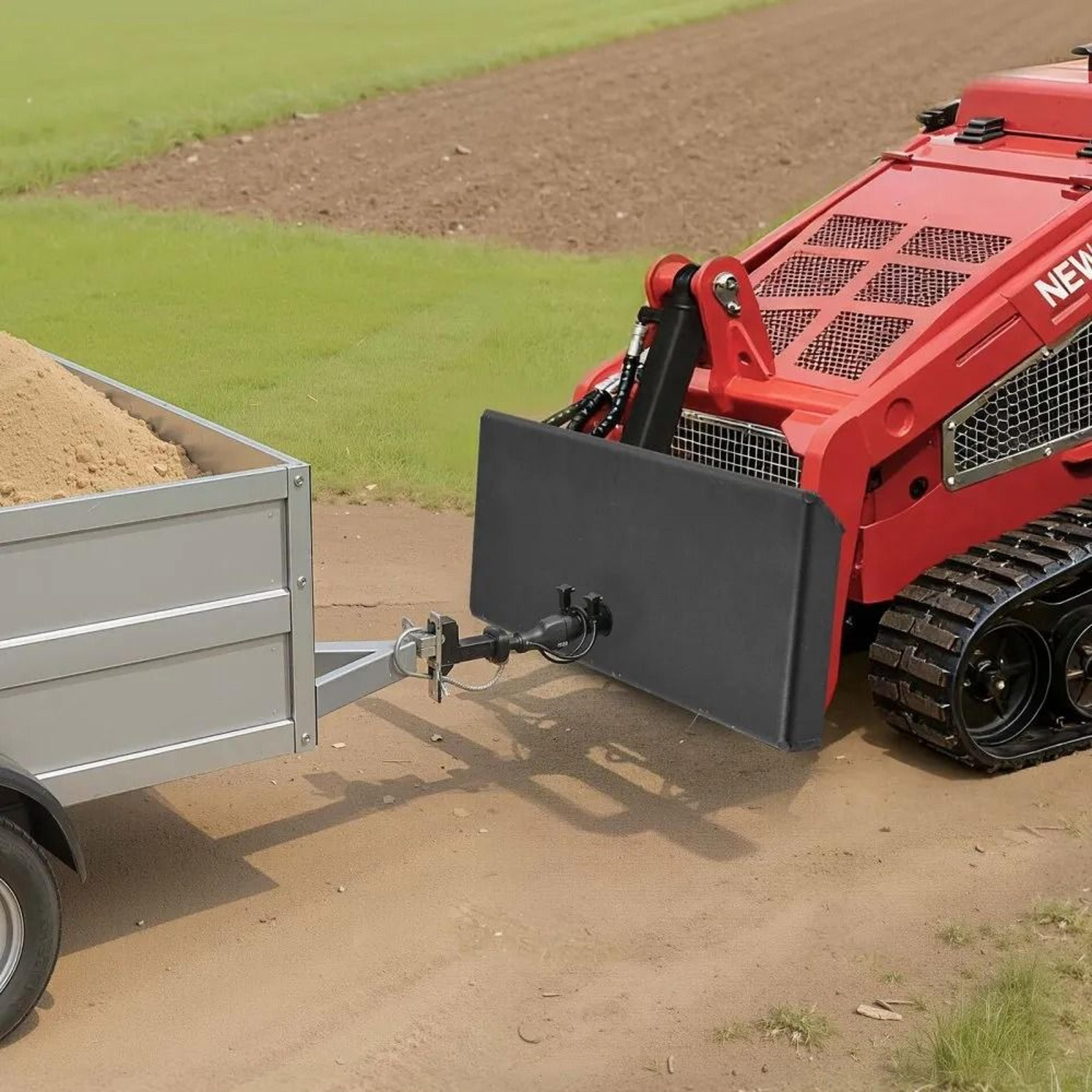 HeavyDuty Skid Steer Mount Plate With Universal Quick Attach 1500lbs Capacity 6