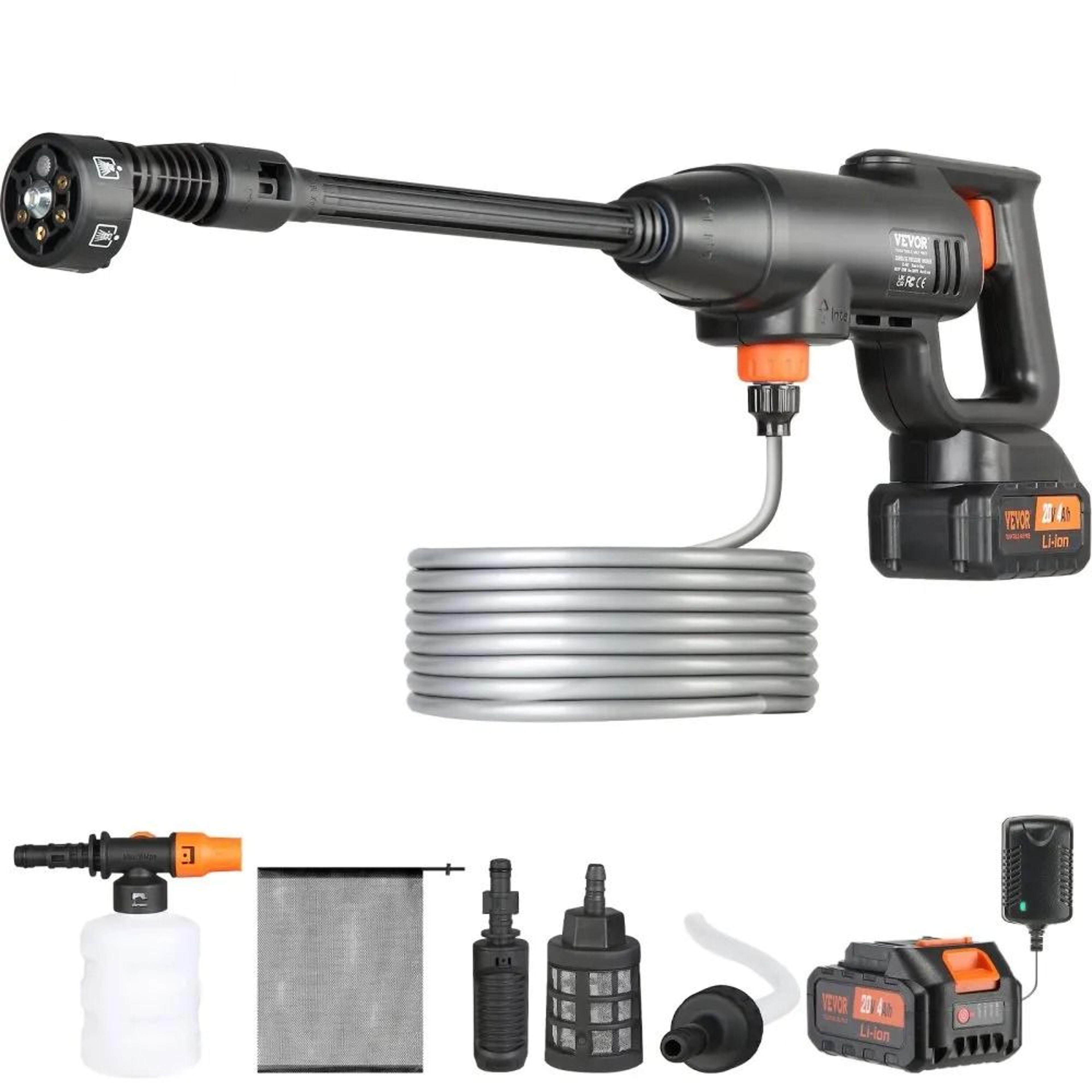 lightweight cordless pressure washer with & long life battery