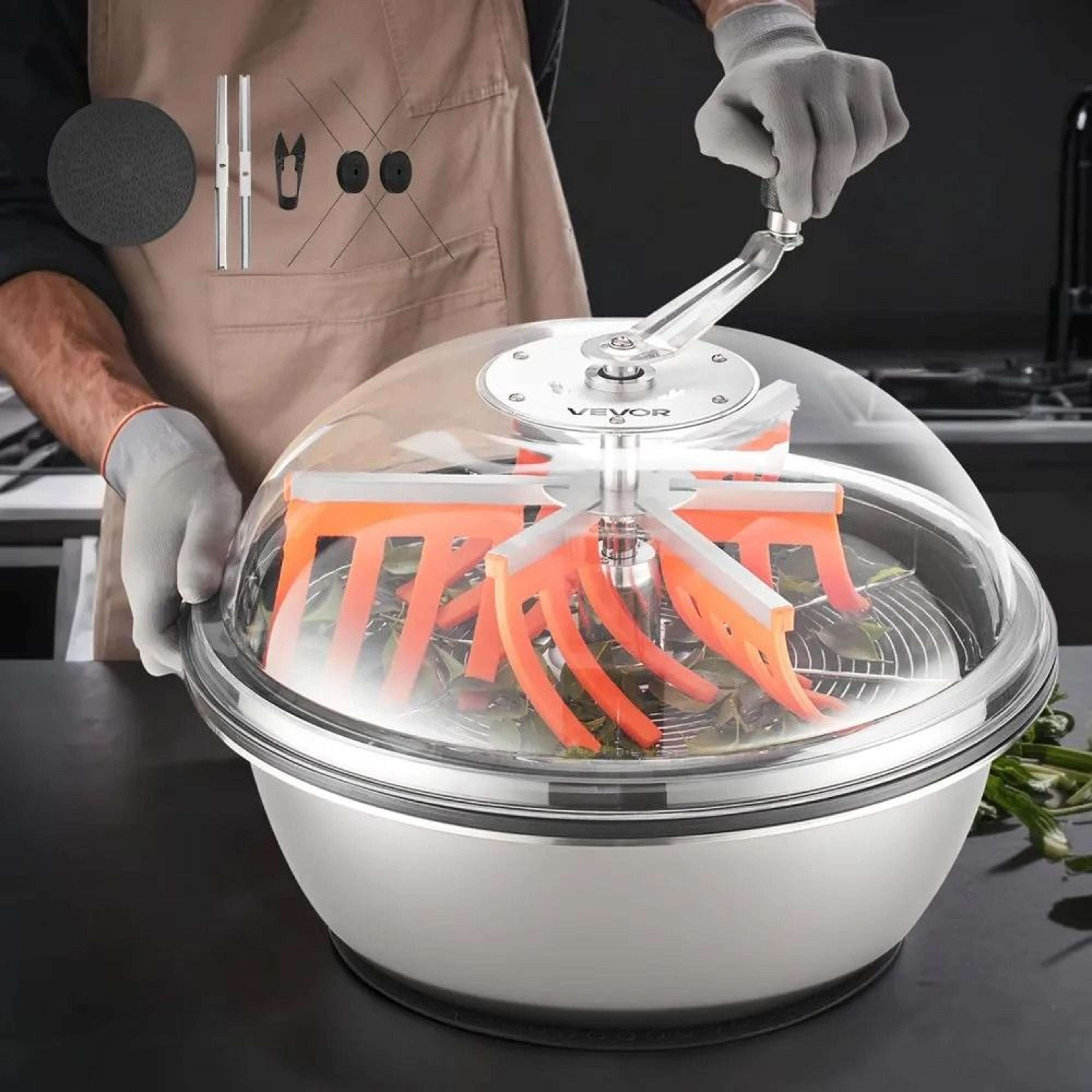 premium manual bud trimmer bowl with stainless steel blades