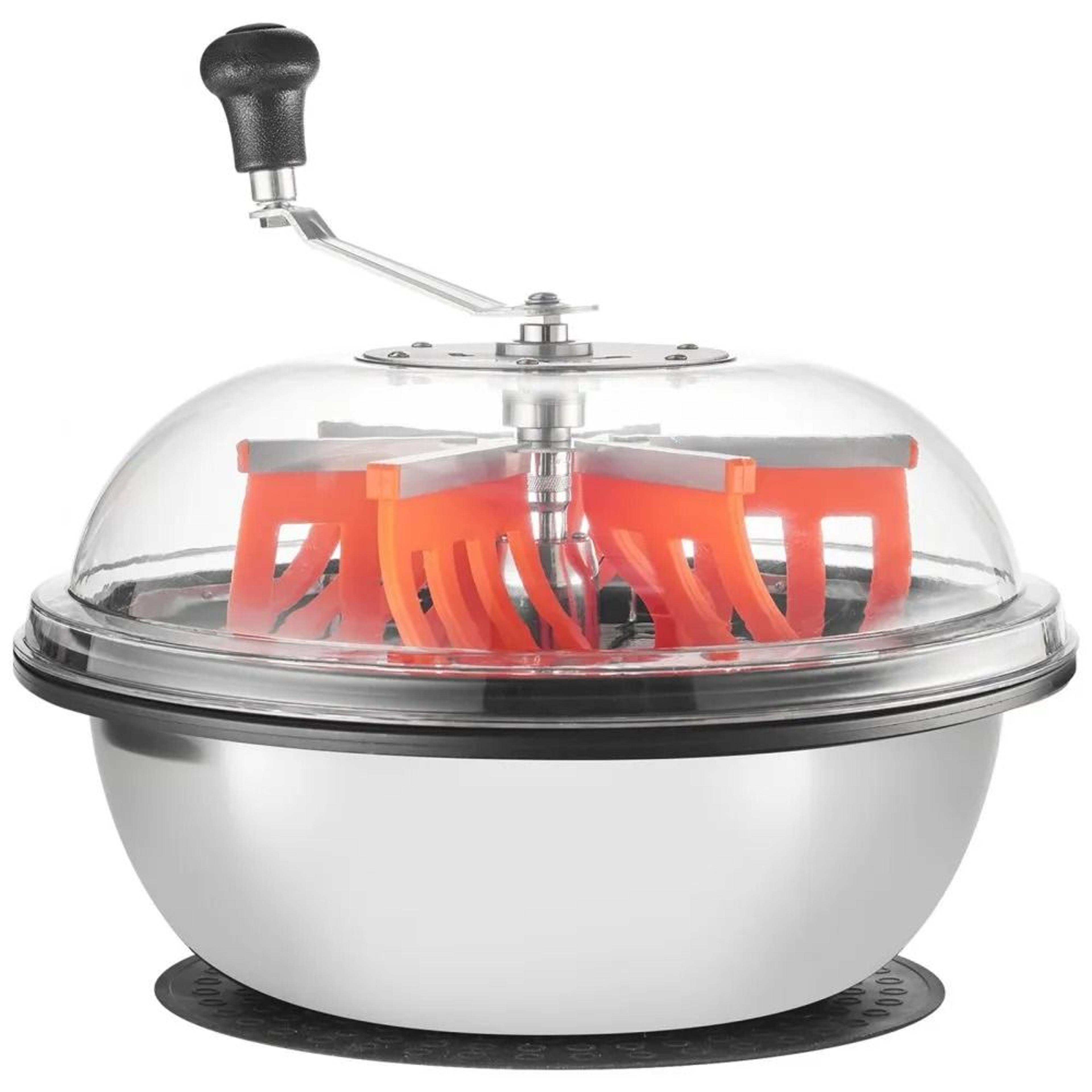 manual bud leaf trimmer bowl with stainless steel blades