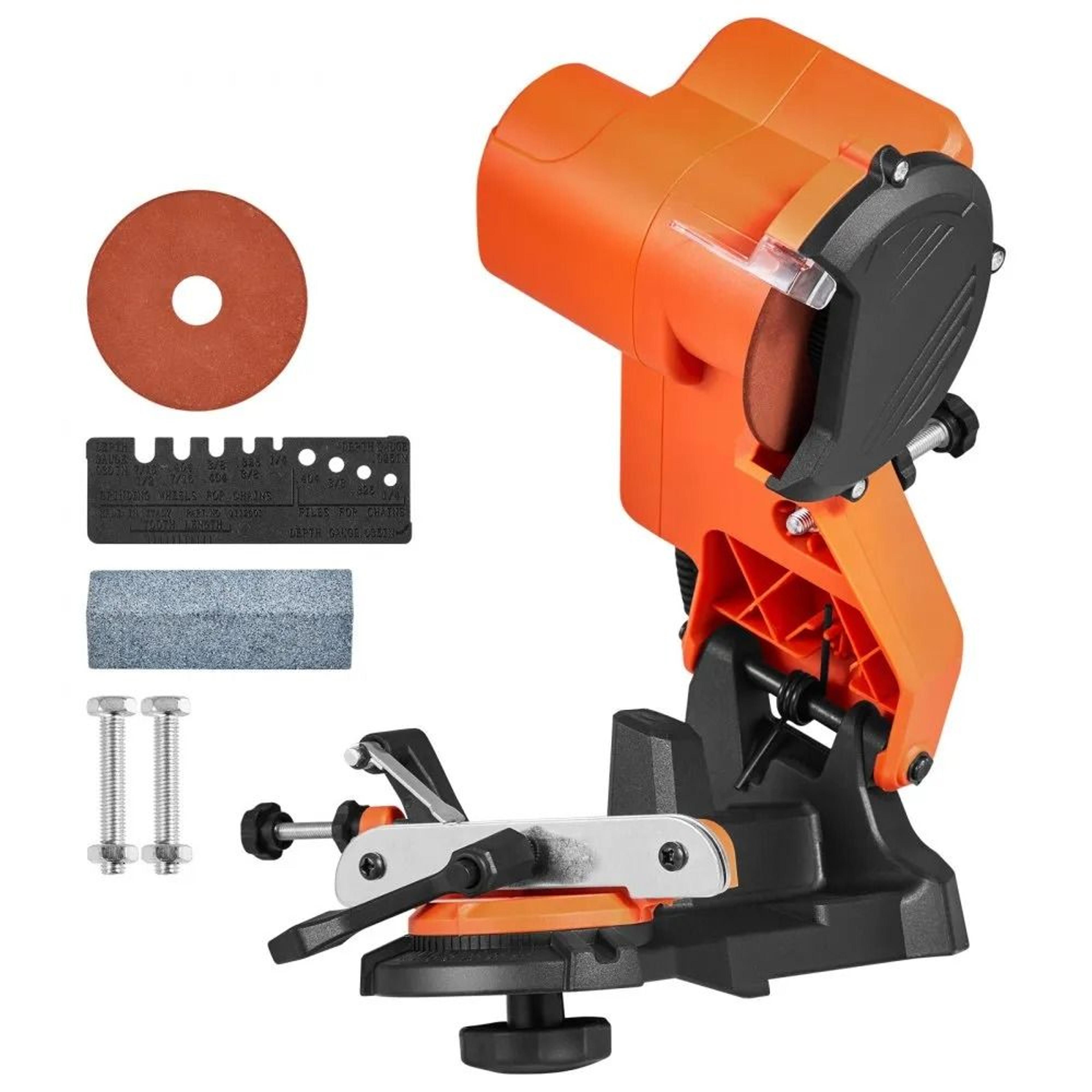 electric chainsaw sharpener 85w 5000rpm bench grinder with 2 wheels for precise chain sharpening