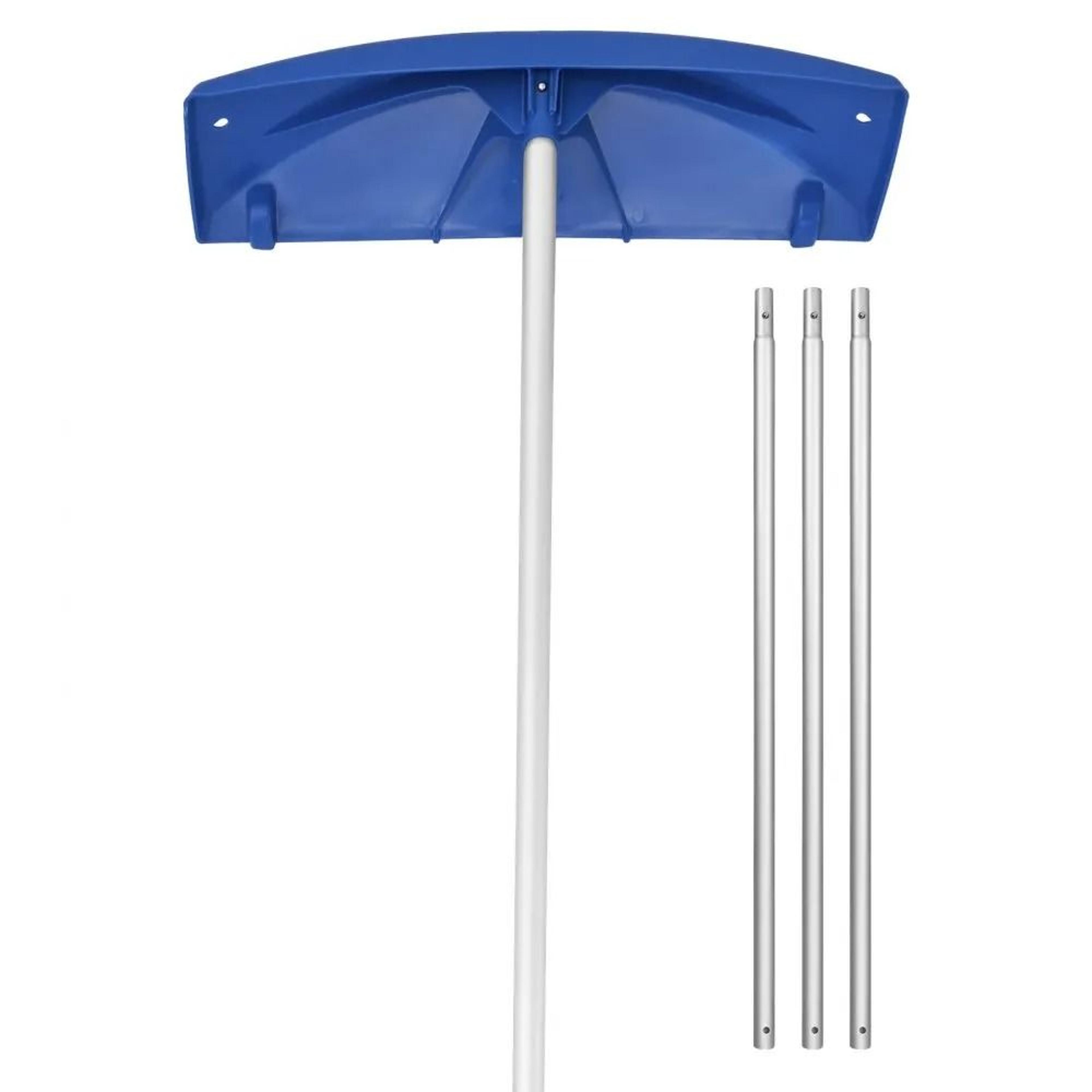 adjustable snow roof rake with wheels for easy roof snow removal