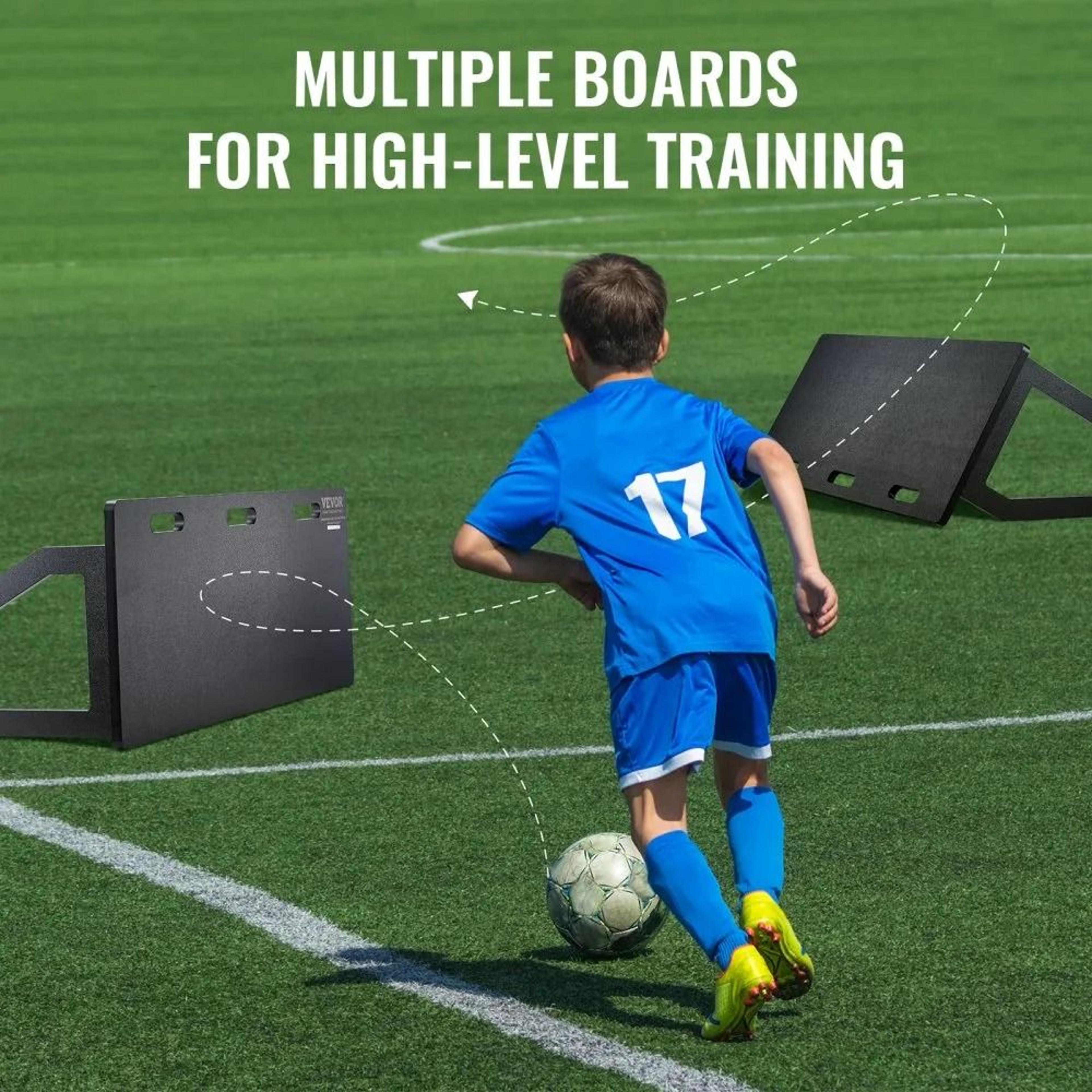 Portable Soccer Rebounder Board With DualAngle Training For Passing  Shooting Practice 2